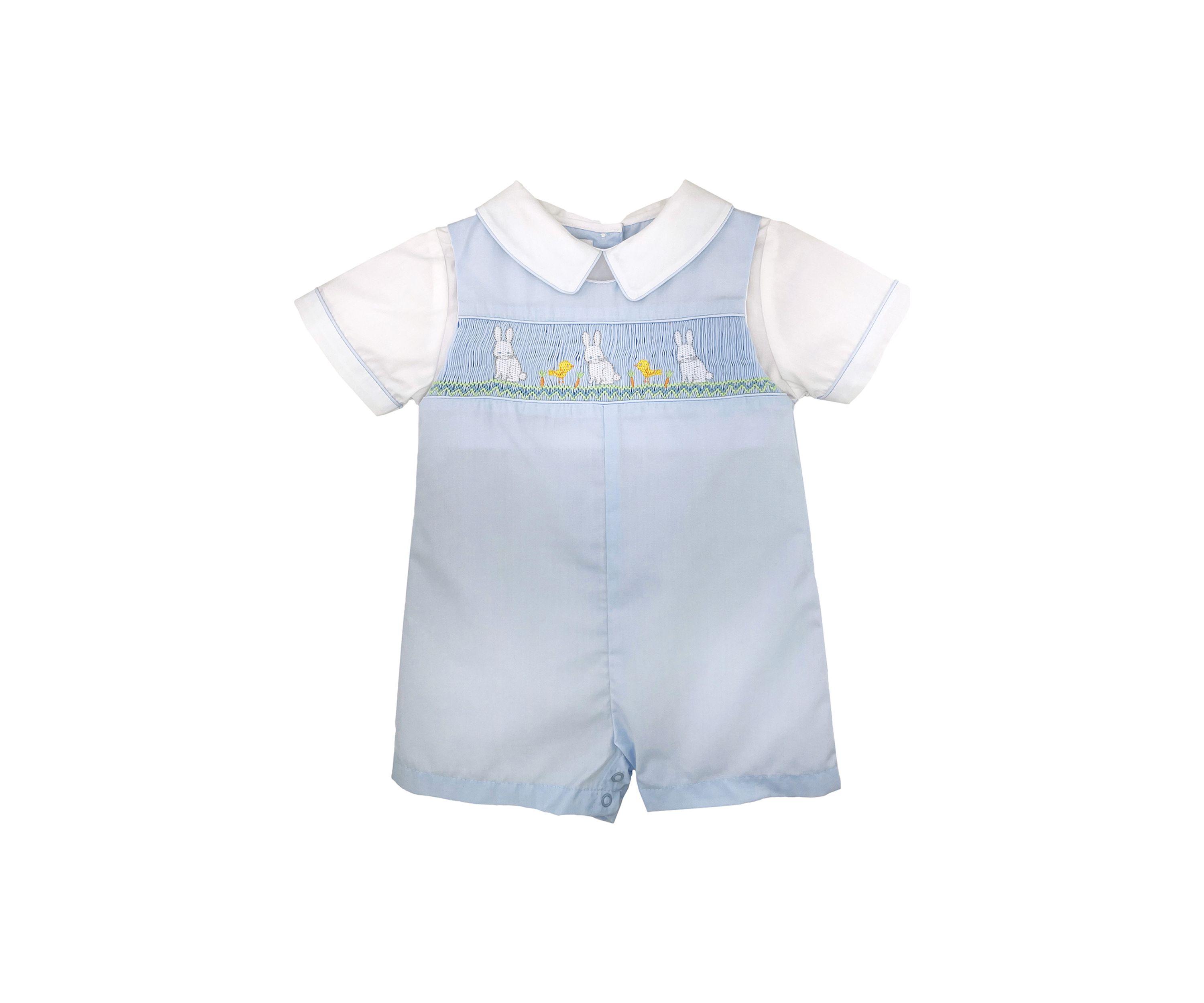 Baby Boys Smocked Shortall