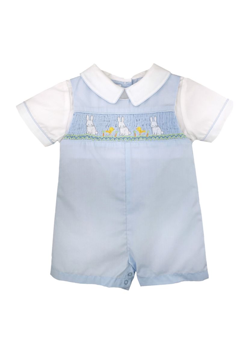 Baby Boys Smocked Shortall