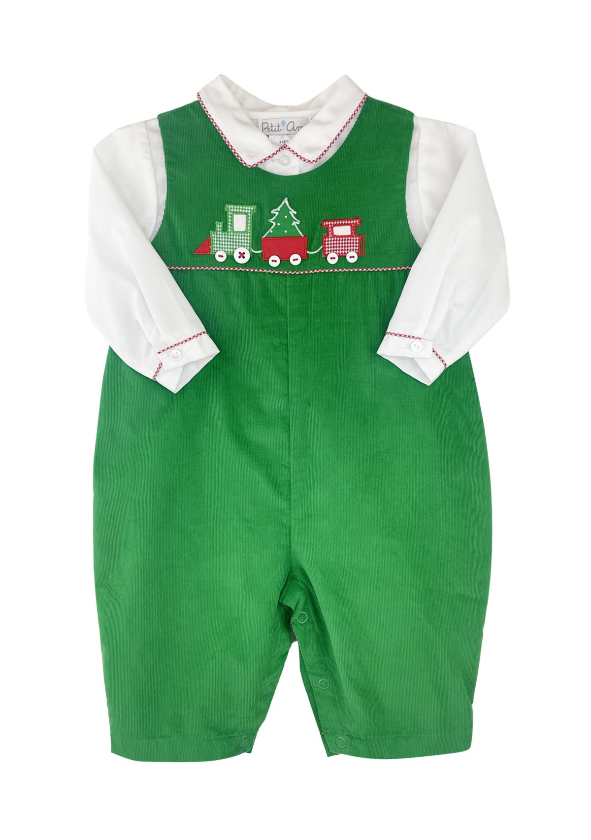 Baby Boys Christmas Corduroy Coverall 