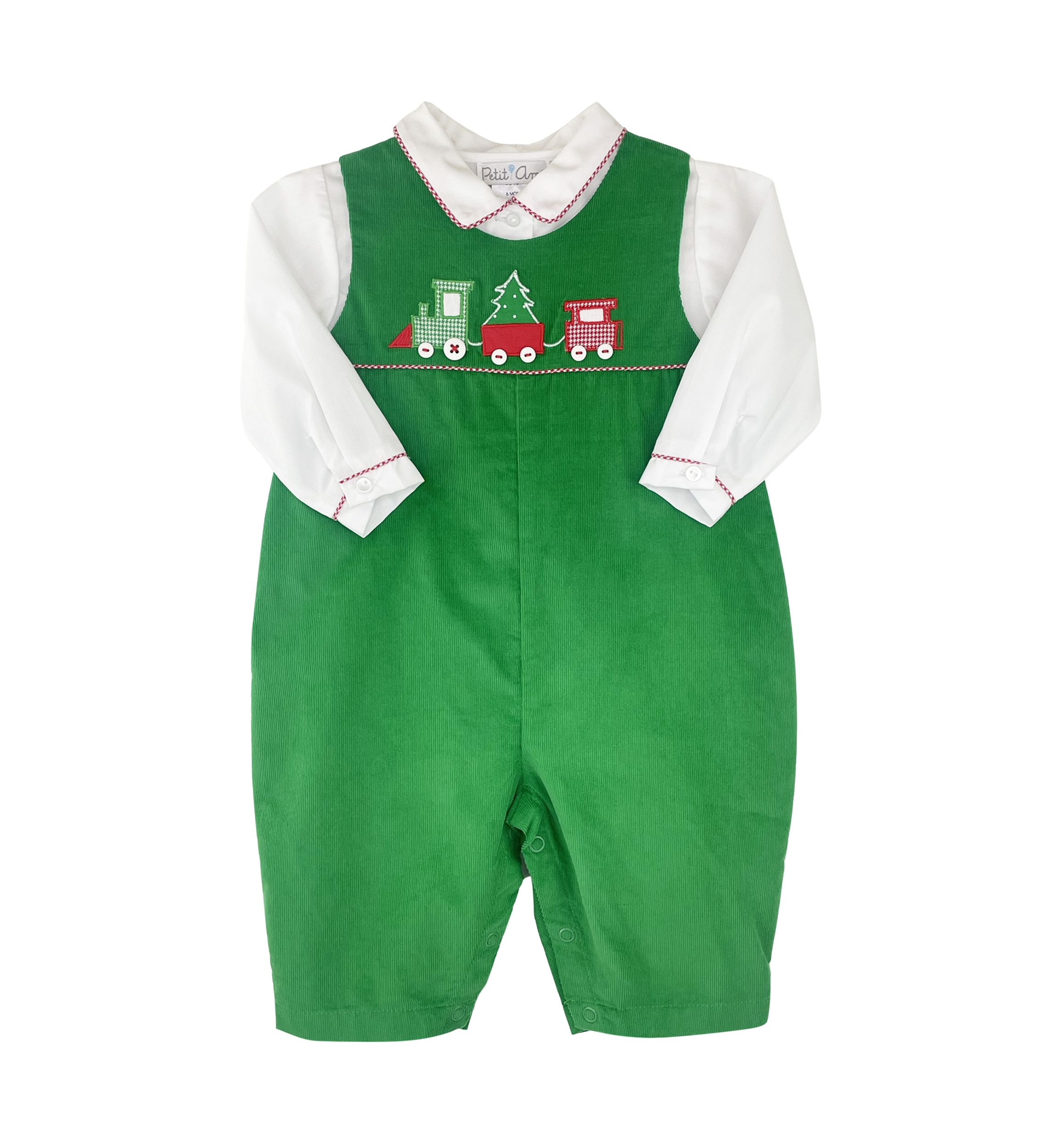 Baby Boys Christmas Corduroy Coverall 