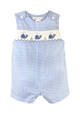 Baby Boys Whale Appliqué Sunsuit