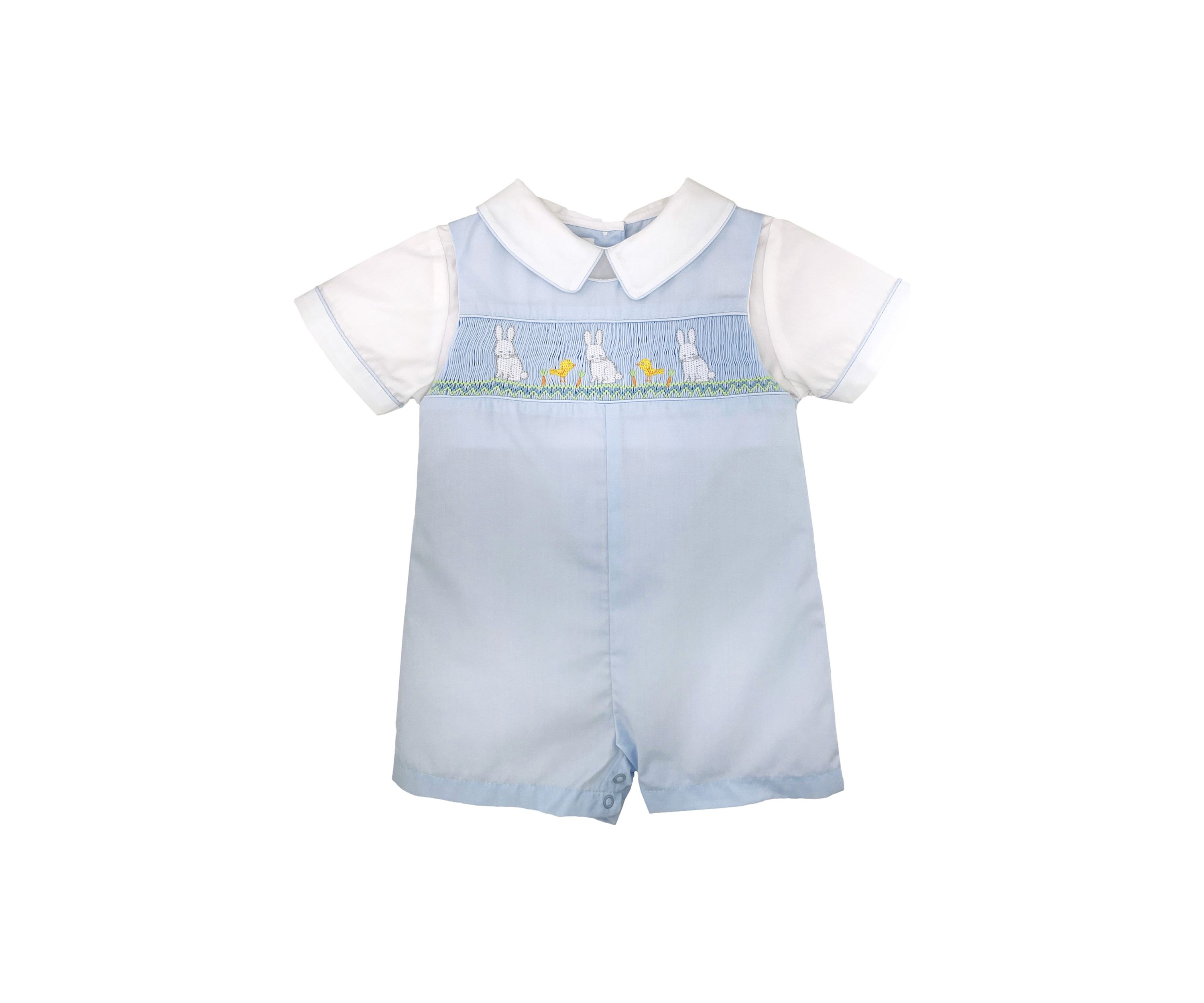 Baby Boys Smocked Shortall