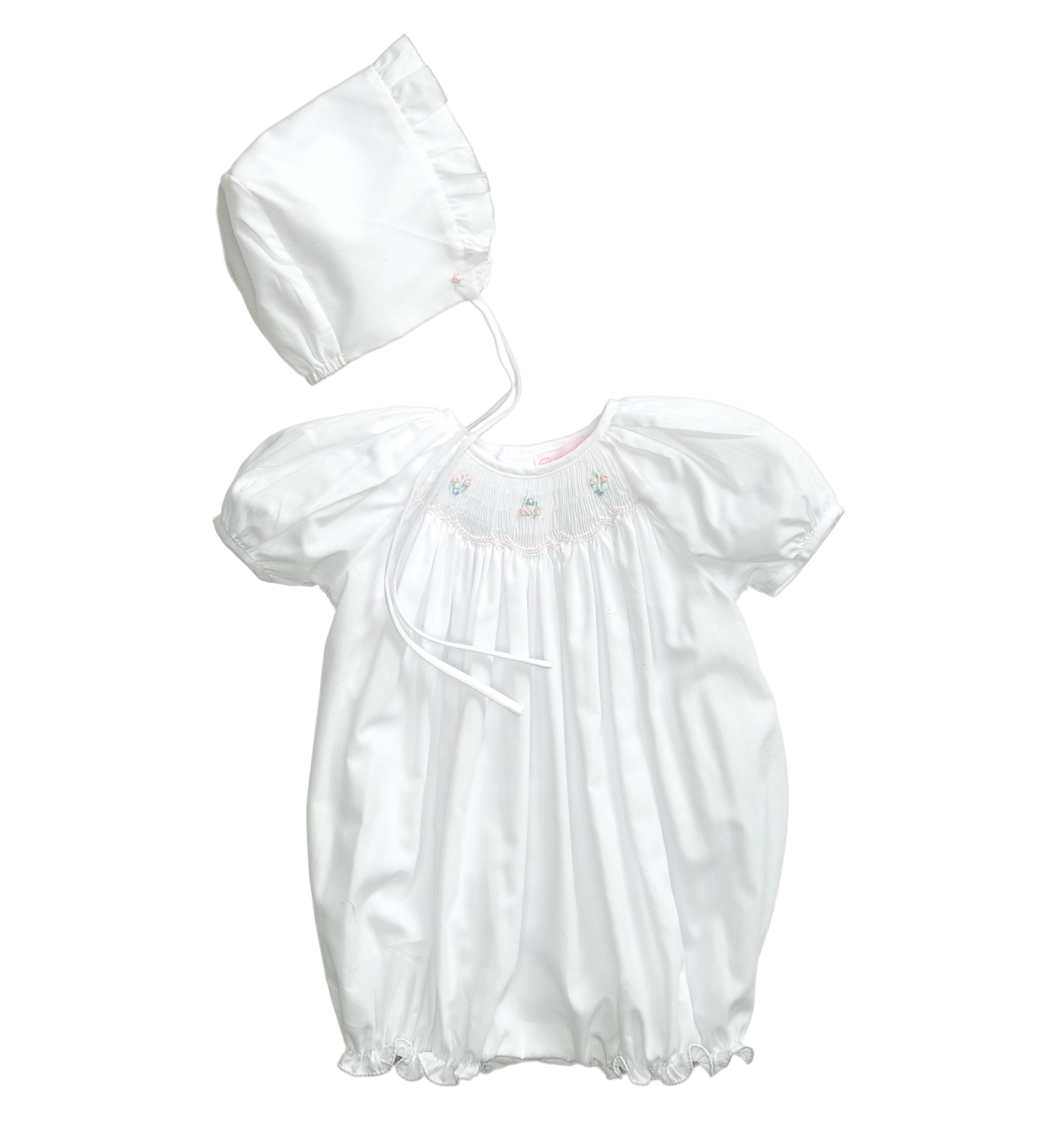 Baby Girls Smocked Bubble Romper