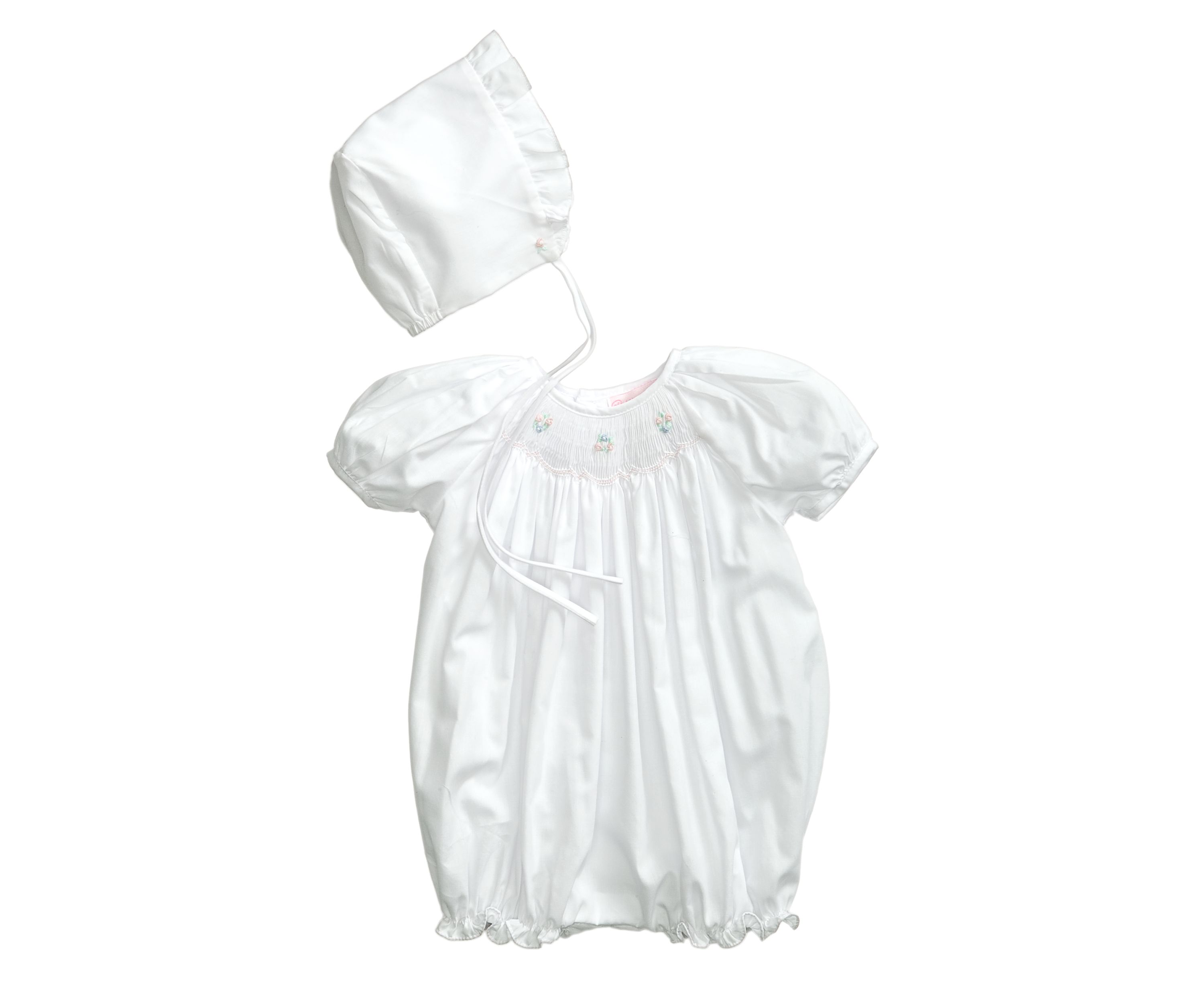 Baby Girls Smocked Bubble Romper