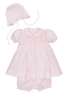 Petit Ami Pink Lace Dress with Hat | belk