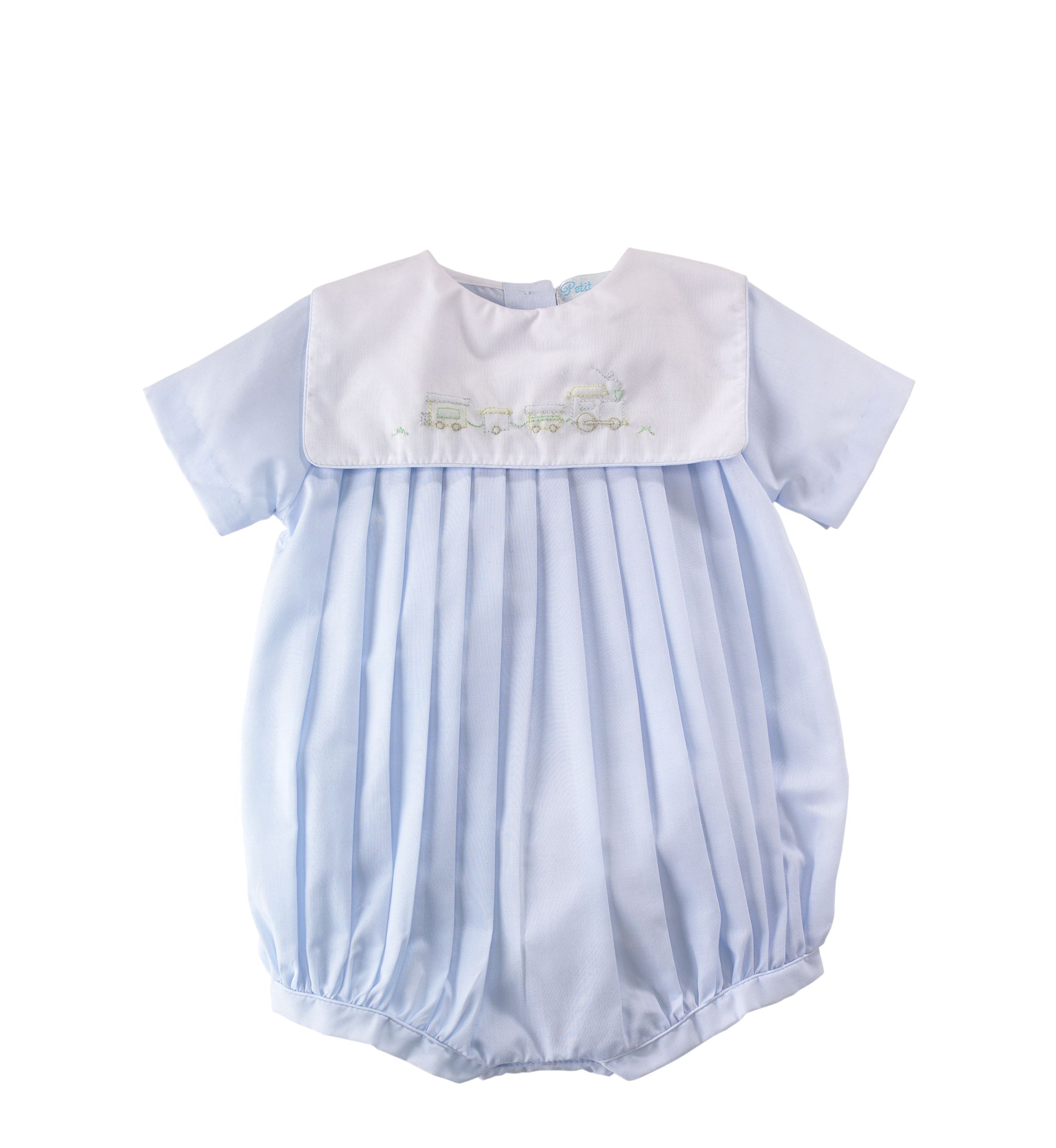 Pleated Bubble Romper - Newborn