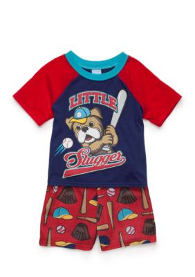 J. Khaki® 2-Piece Baseball Pajama Set Toddler Boys | belk