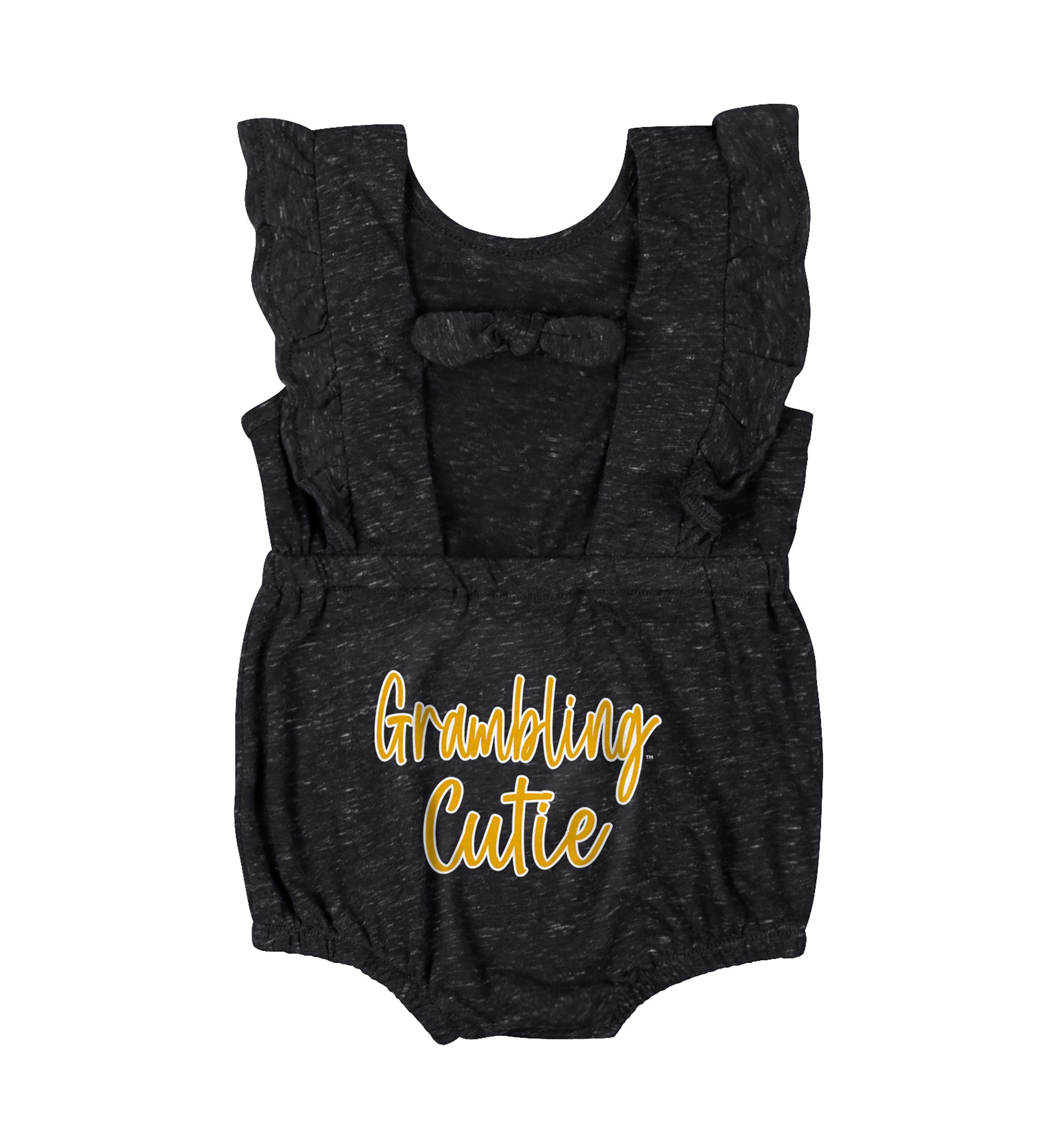  Baby Girls HBCU Grambling State Tigers Gidget Ruffle Bodysuit