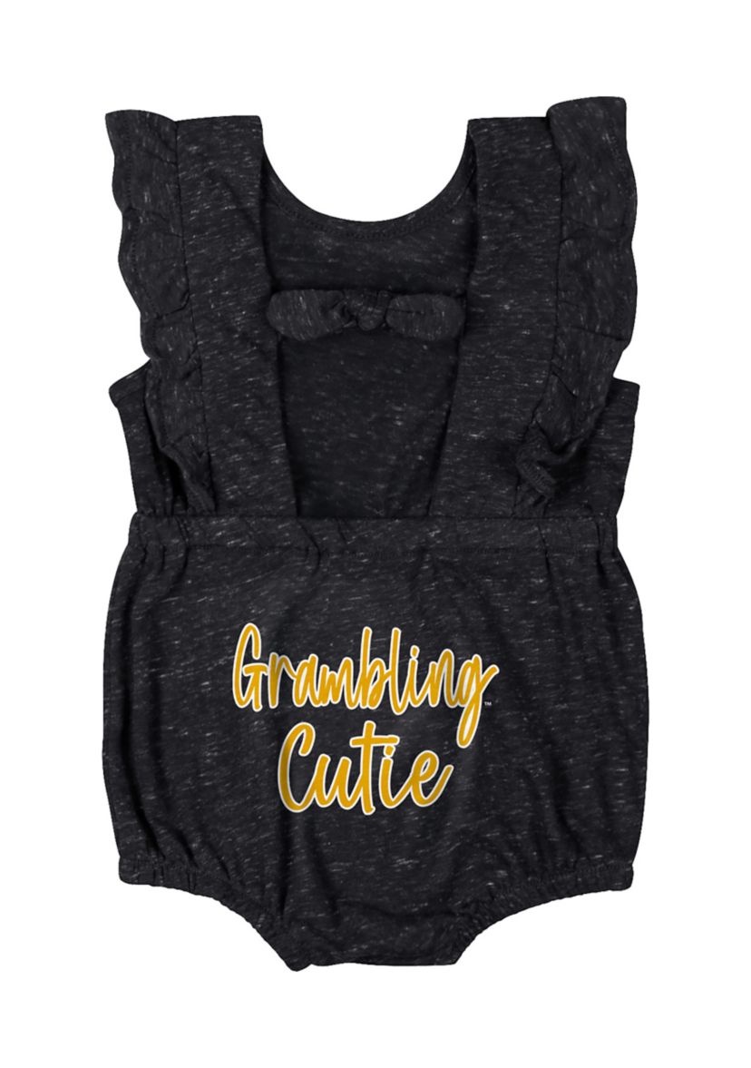  Baby Girls HBCU Grambling State Tigers Gidget Ruffle Bodysuit