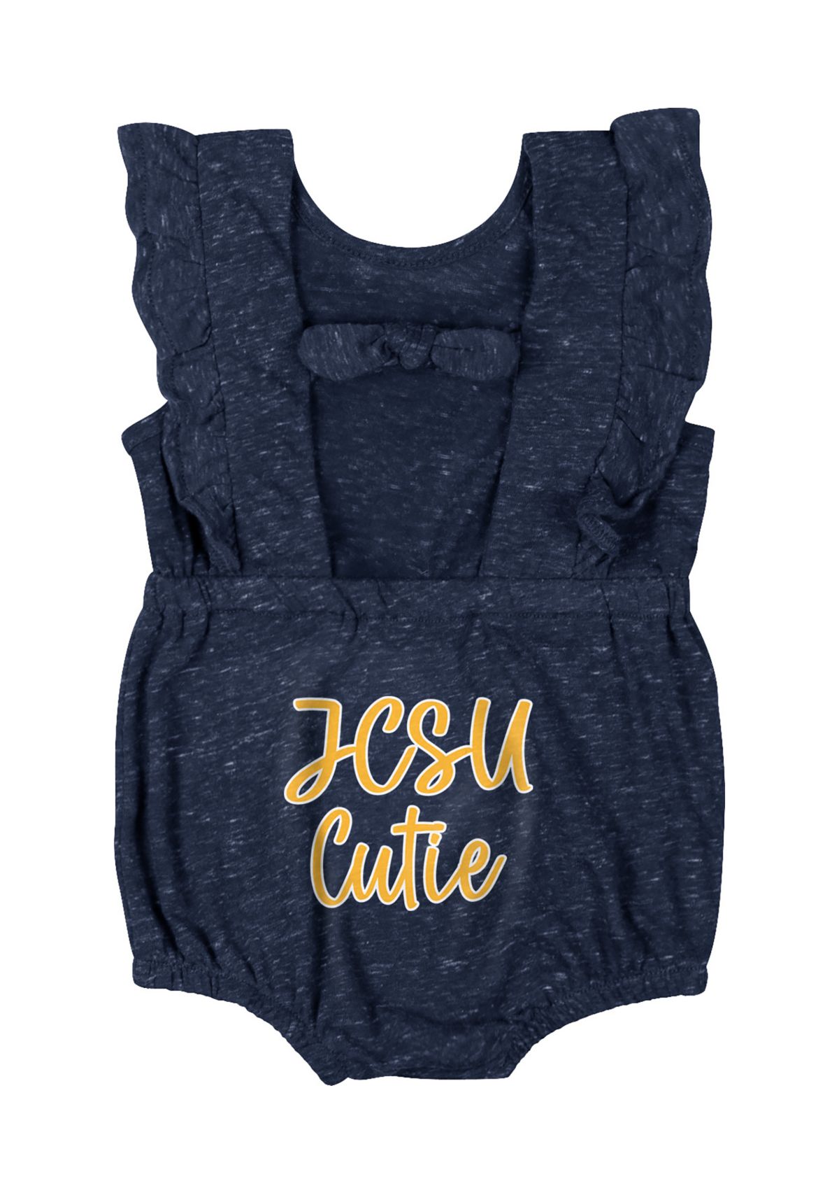 Baby Girls HBCU Johnson C Smith The Golden Bull Gidget Ruffle Bodysuit