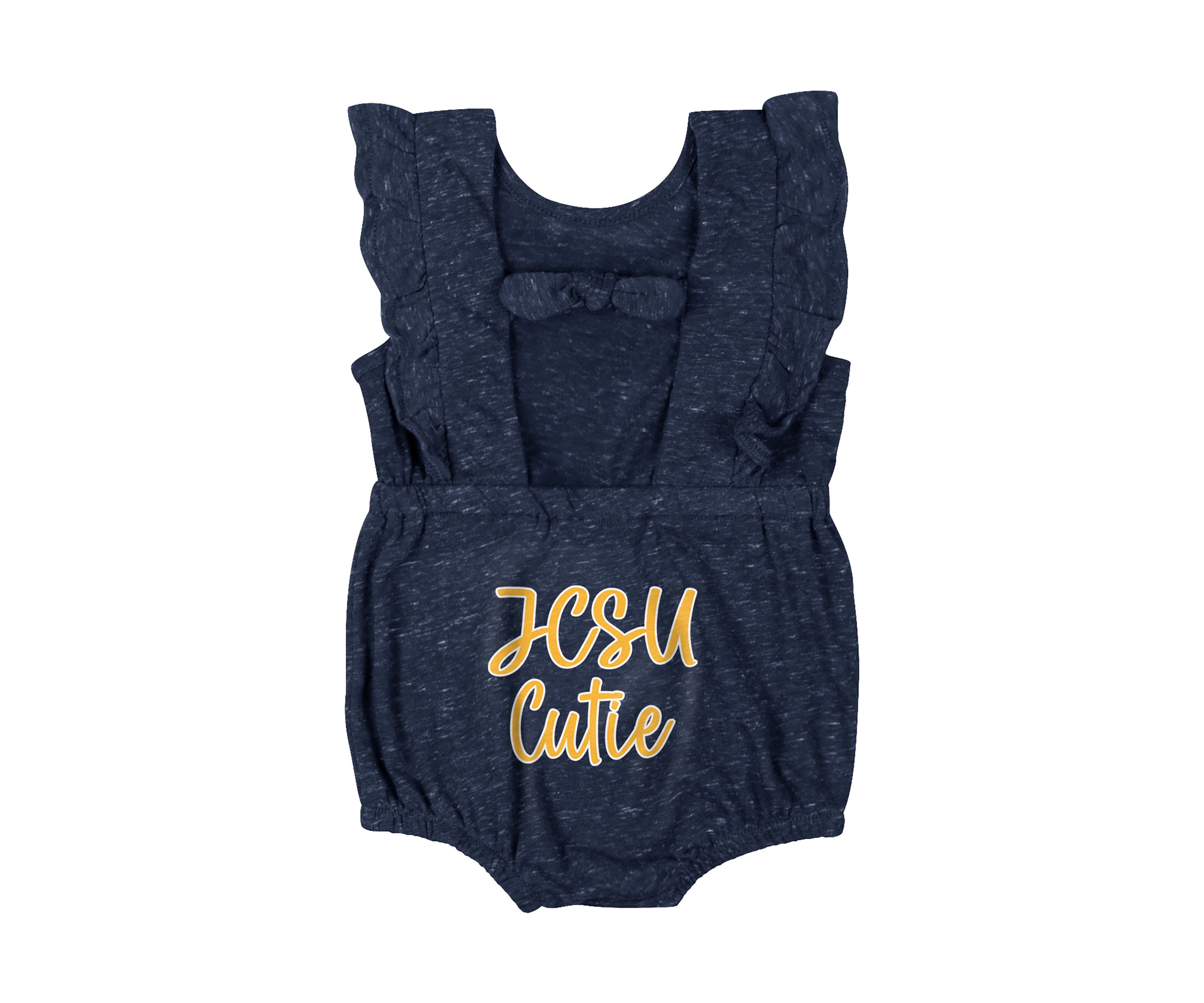 Baby Girls HBCU Johnson C Smith The Golden Bull Gidget Ruffle Bodysuit