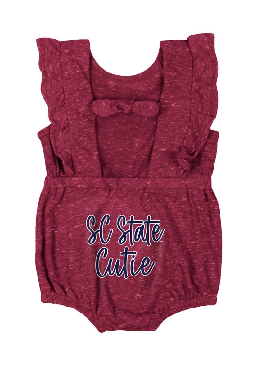 Baby Girls HBCU SC State Bulldogs Gidget Ruffle Bodysuit