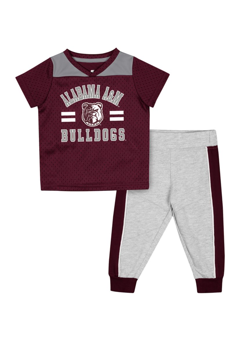 Baby Boys NCAA Alabama A&M Bulldogs Football Set