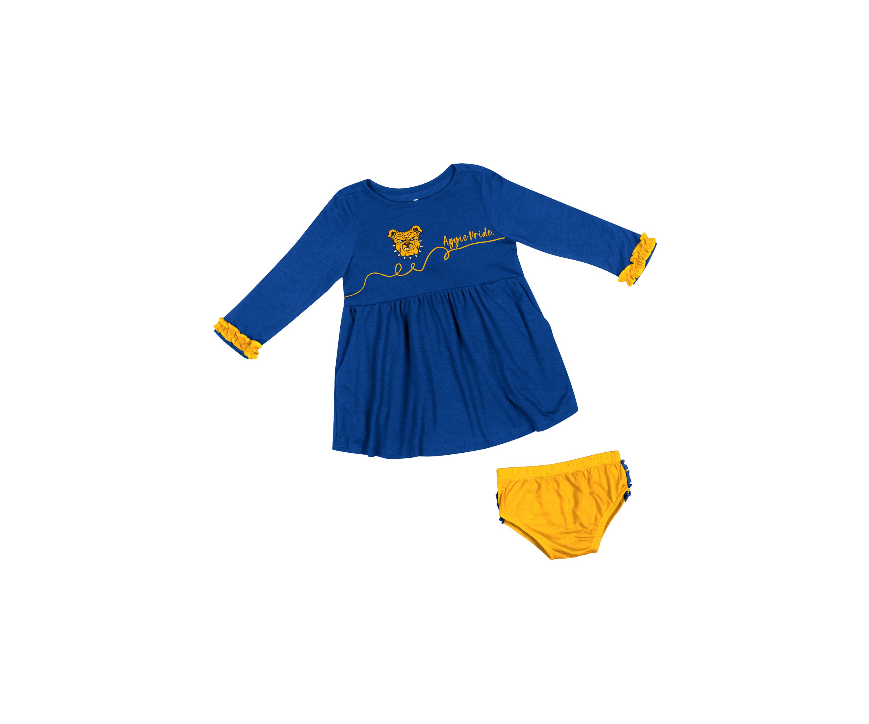 Baby Girls NCAA NC A&T Aggies Dress Set 