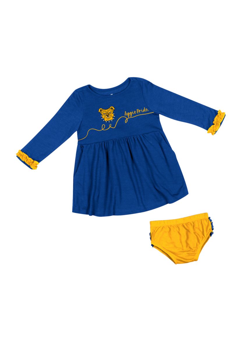 Baby Girls NCAA NC A&T Aggies Dress Set 
