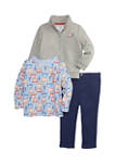 Baby Boys Full Zip Jacket and Flat Front Pants Set 