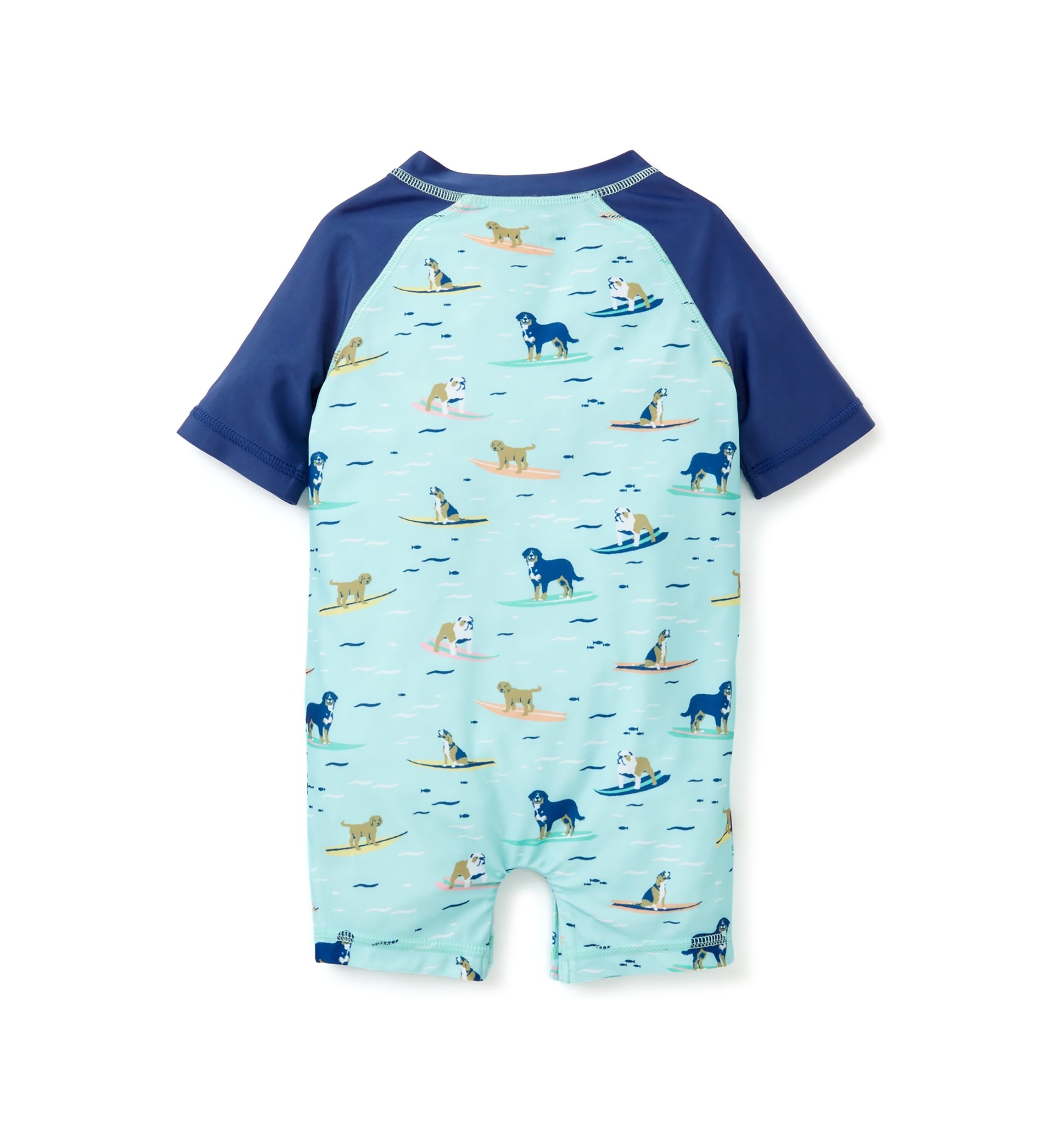 Baby Boys Dog Surf Printed One Piece Rash Guard 