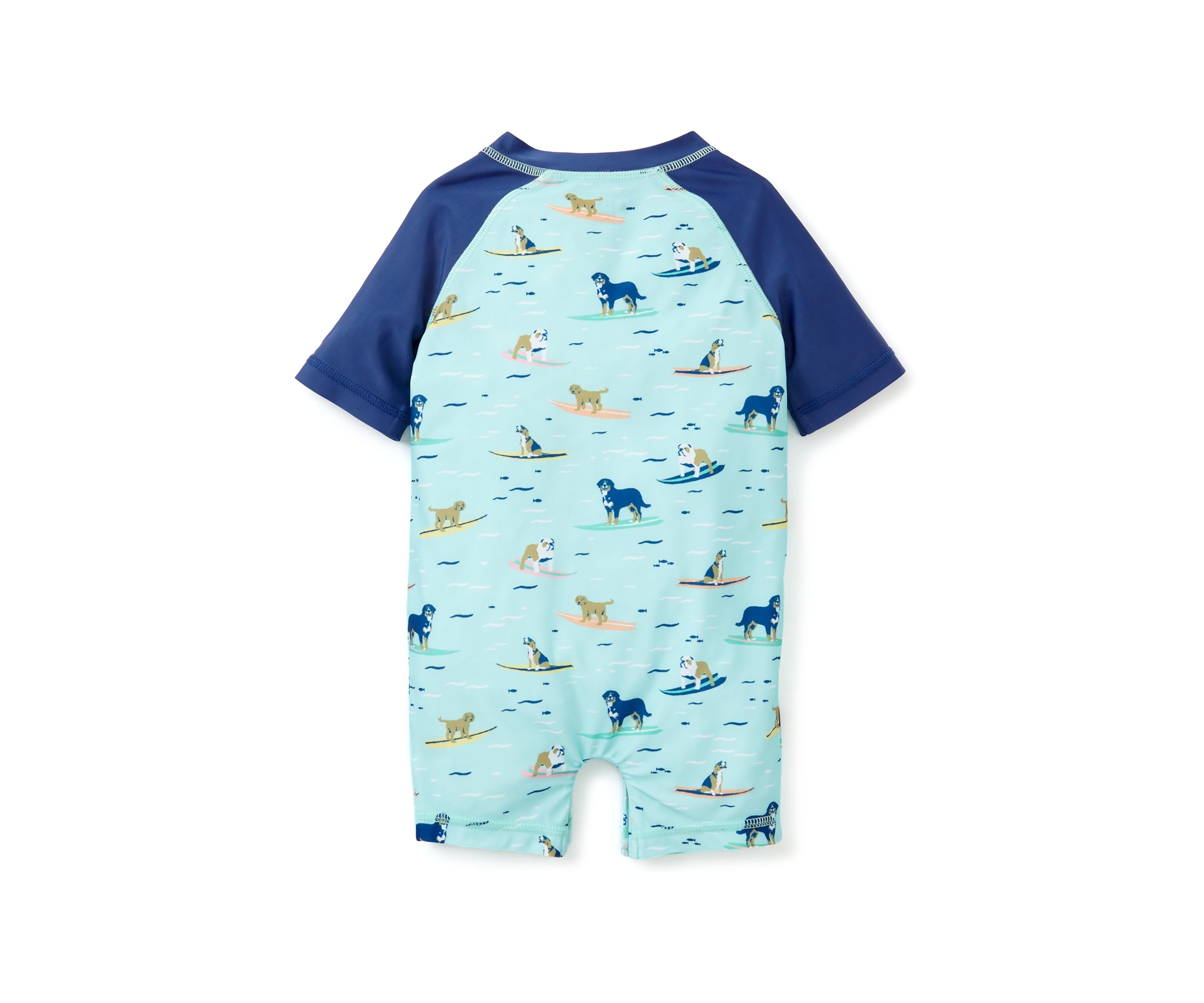 Baby Boys Dog Surf Printed One Piece Rash Guard 