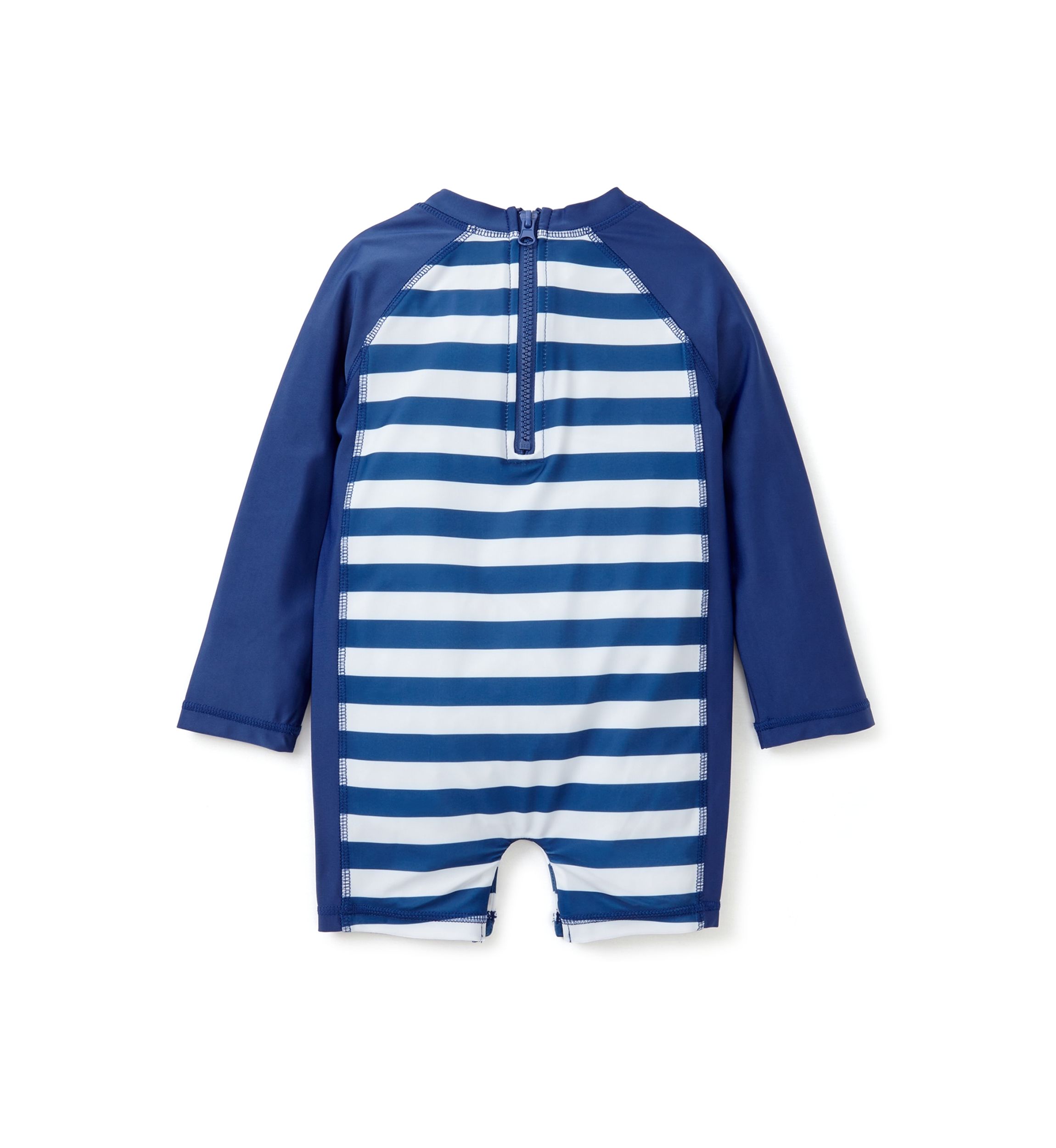 Baby Boys Crab Stripe One Piece Rash Guard 