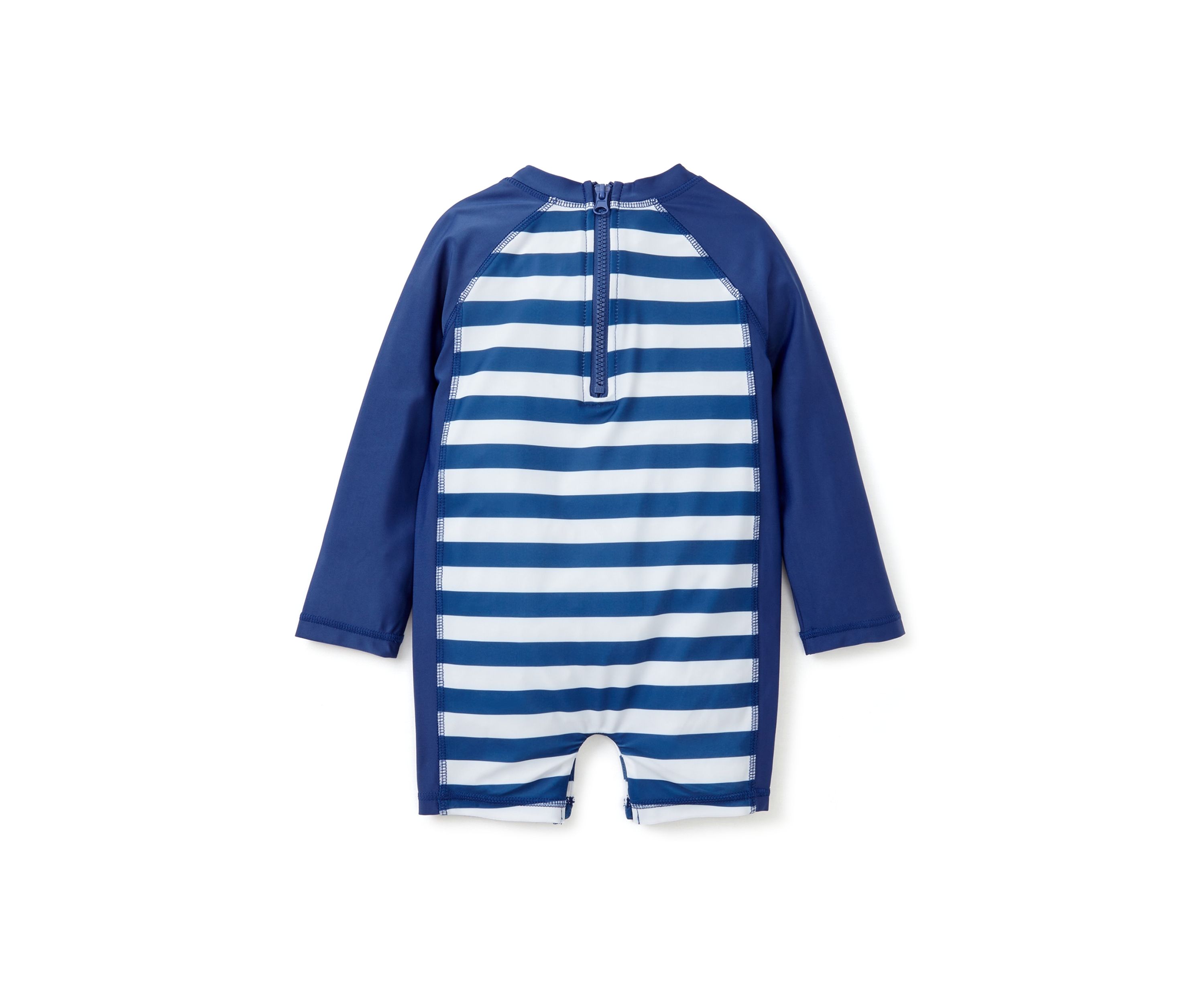 Baby Boys Crab Stripe One Piece Rash Guard 