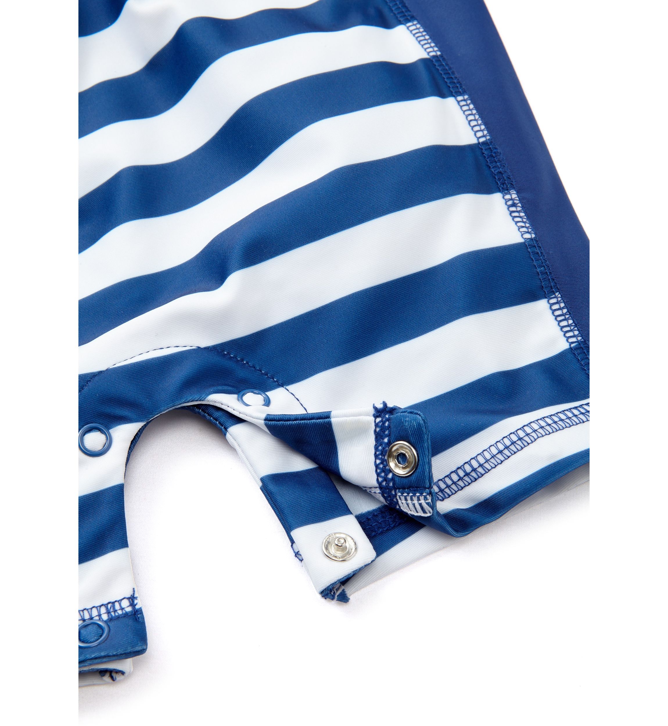 Baby Boys Crab Stripe One Piece Rash Guard 
