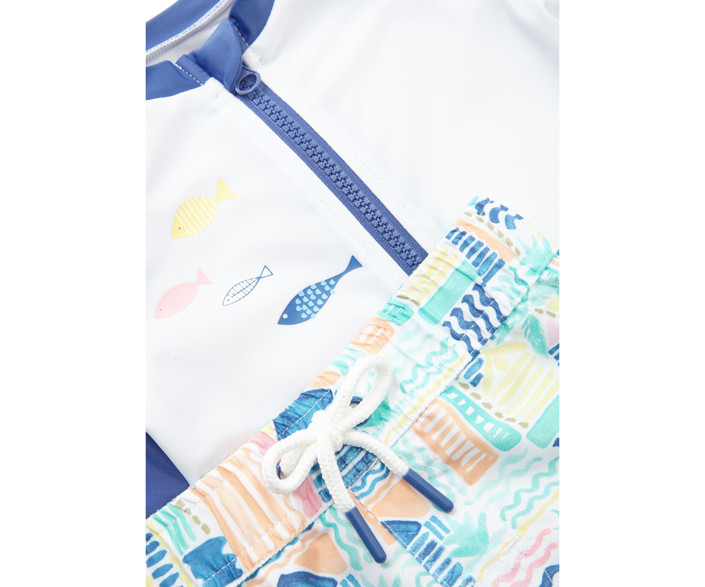 Baby Boys Rainbow Fish Rashguard Set 