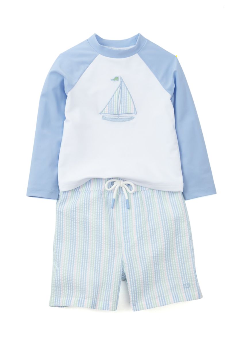 Baby Boys Sailboat Rashguard Set 