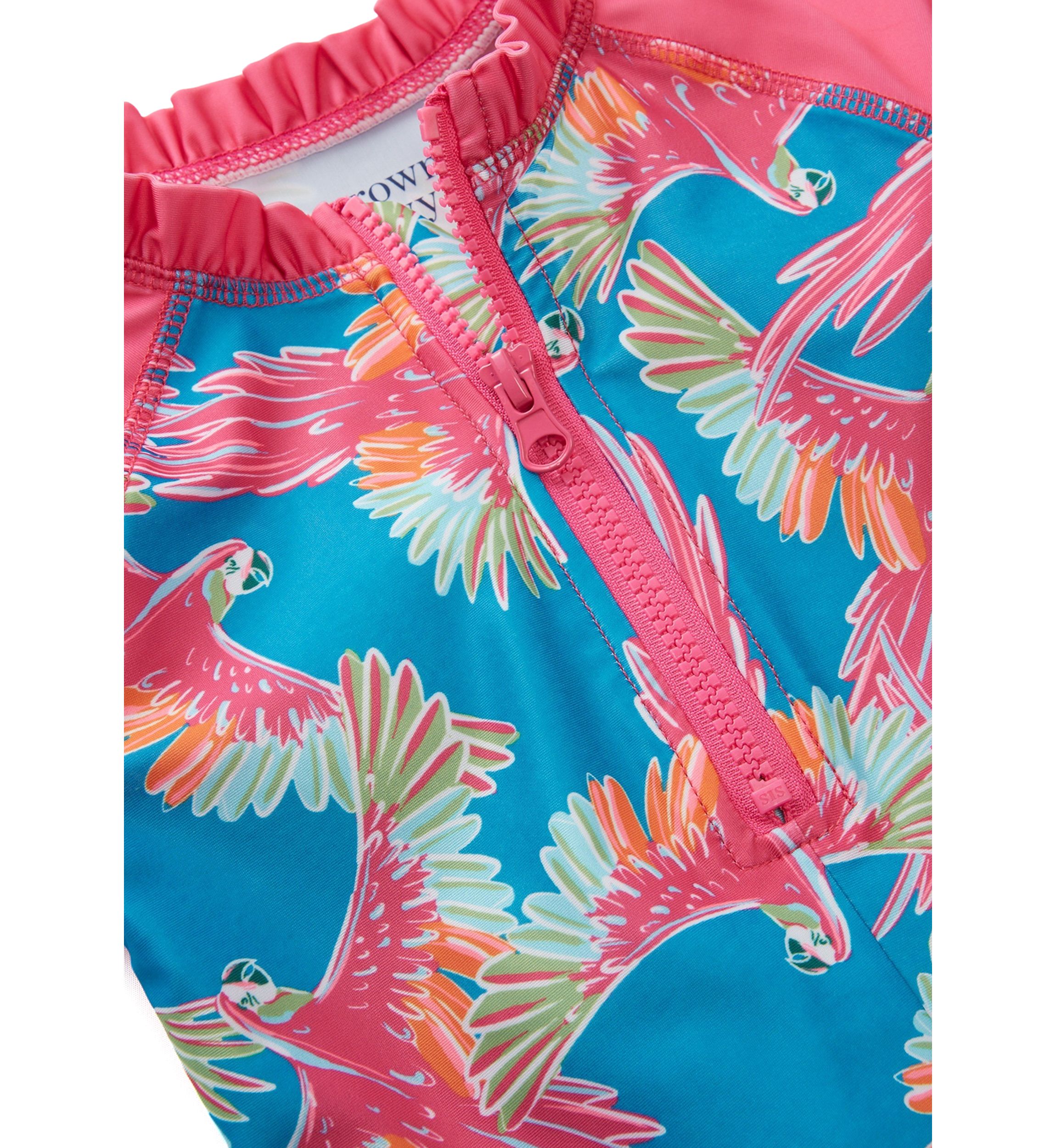 Baby Girls Parrot Printed Rashguard