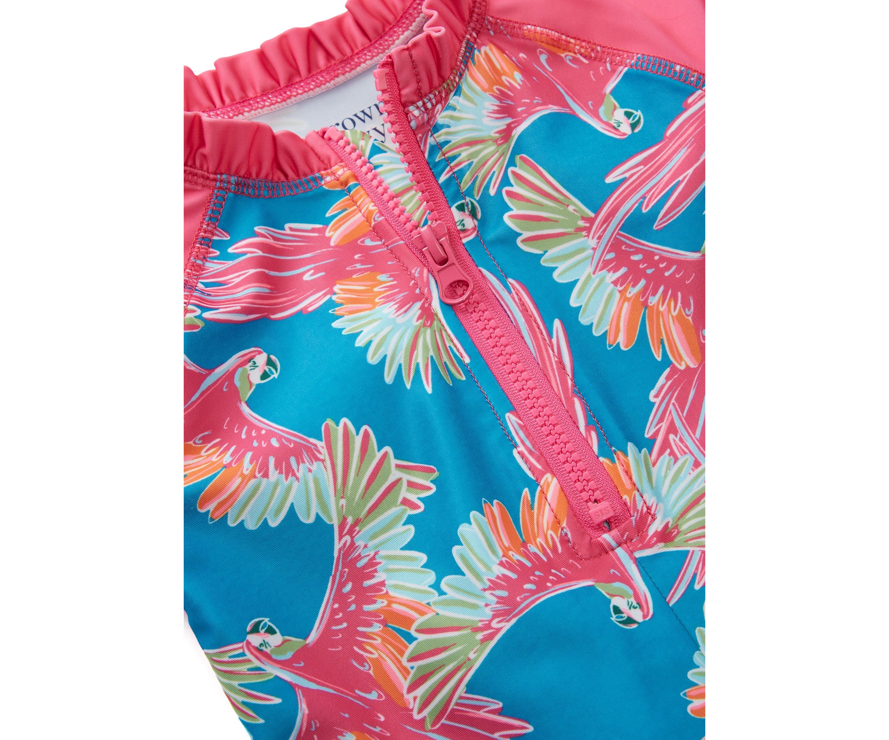 Baby Girls Parrot Printed Rashguard