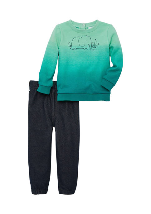 Crown & Ivy™ Toddler Boys Long Sleeve Sweatshirt