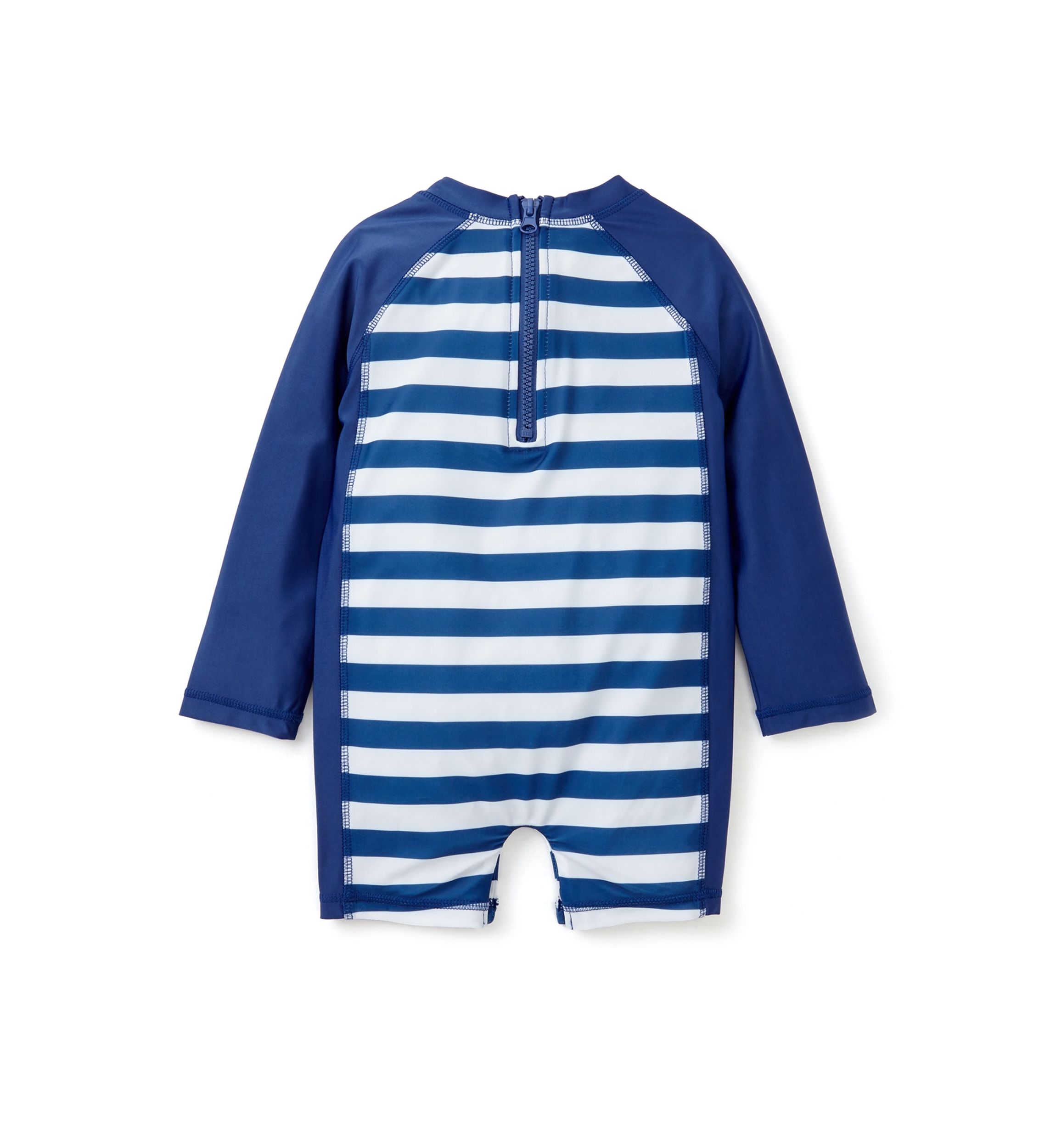 Toddler Boys Crab Stripe One Piece Rash Guard
