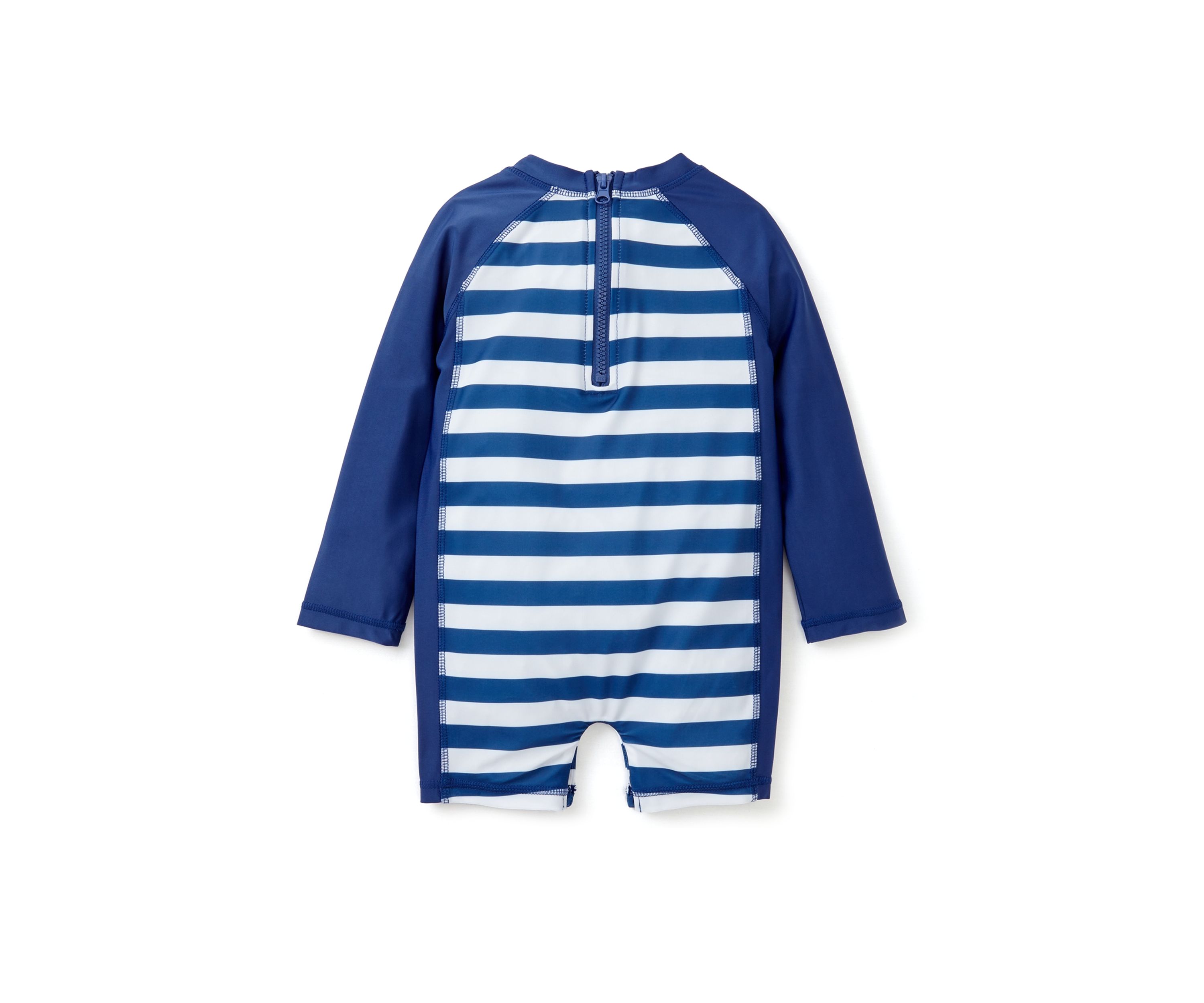 Toddler Boys Crab Stripe One Piece Rash Guard