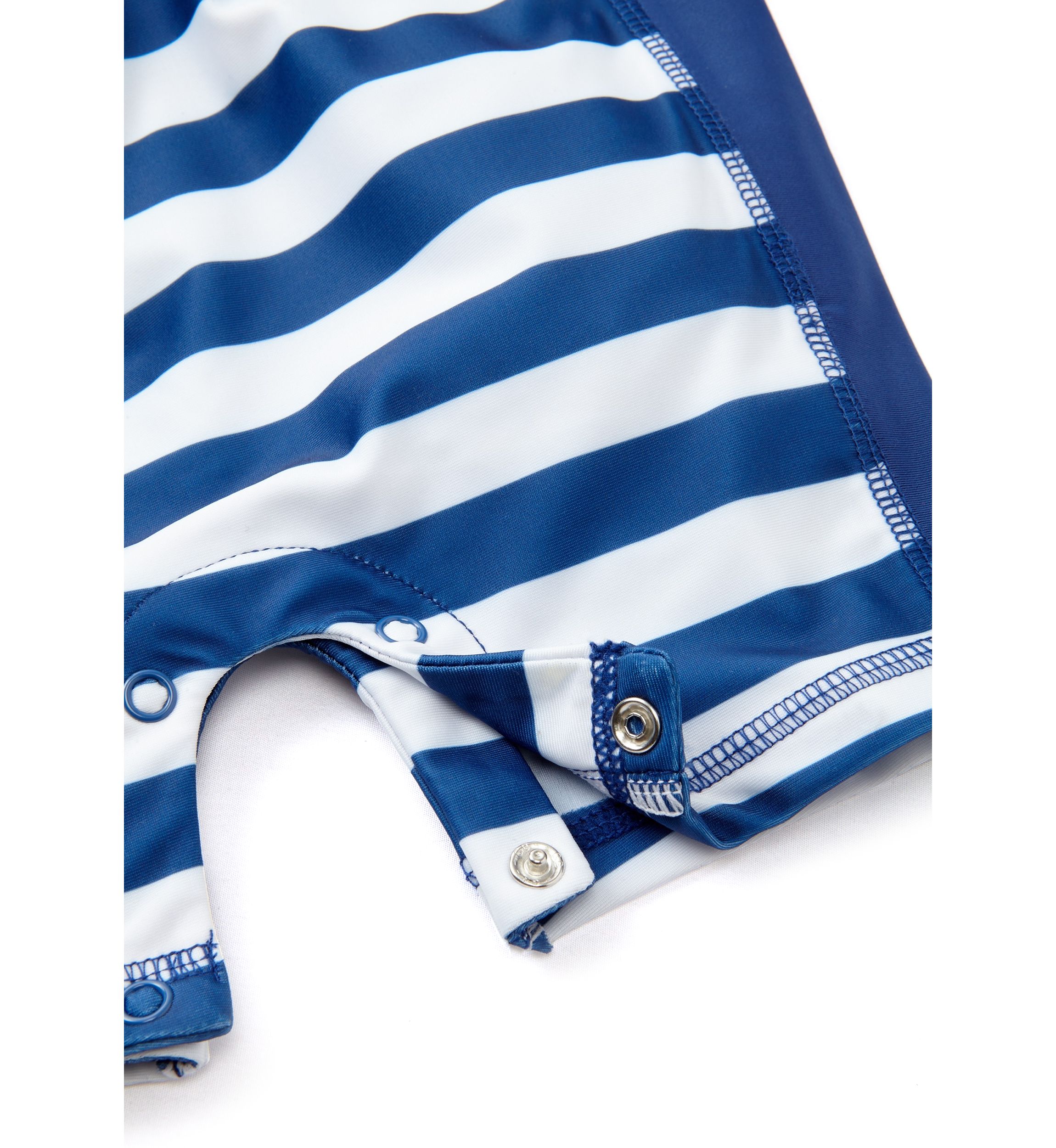 Toddler Boys Crab Stripe One Piece Rash Guard