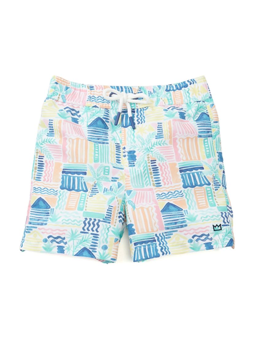   Toddler  Boys Rainbow Fish Rashguard Set 