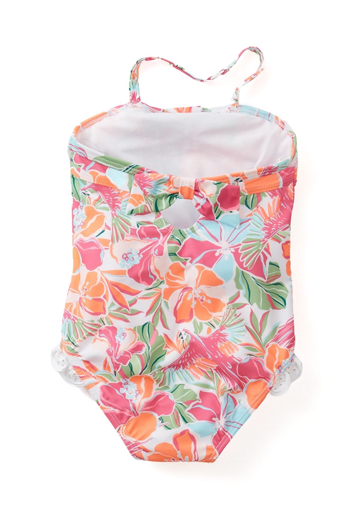 Toddler Girls Tropical Printed One Piece Swimsuit