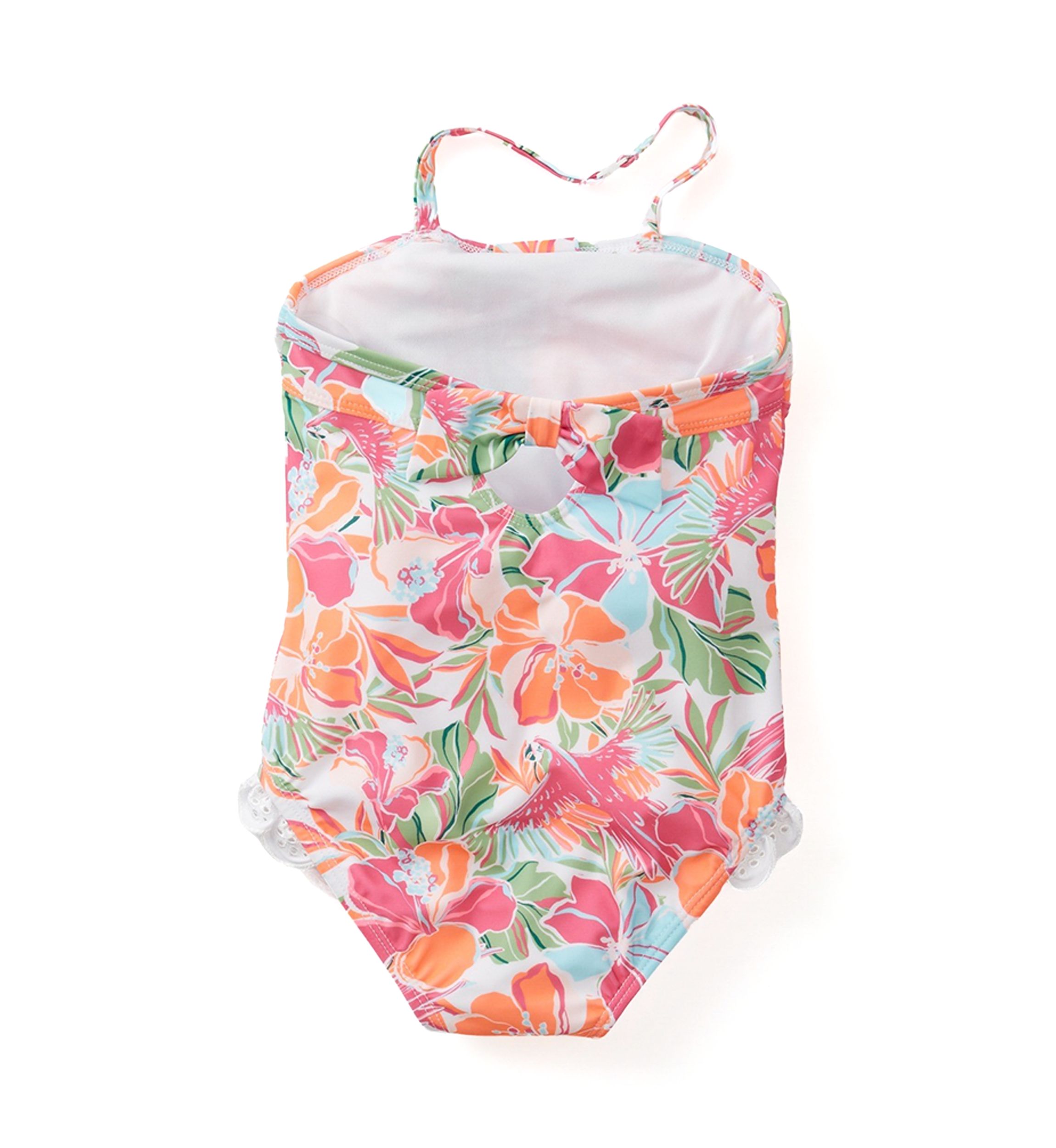 Toddler Girls Tropical Printed One Piece Swimsuit