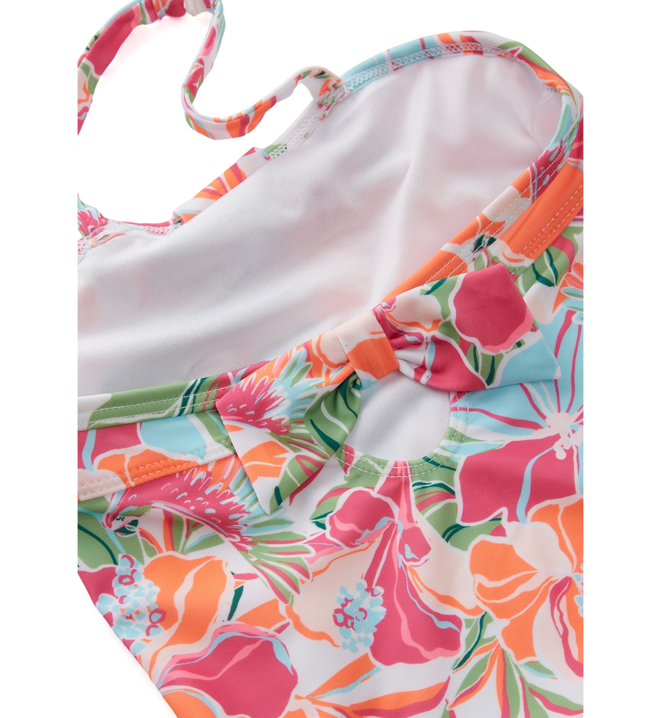 Toddler Girls Tropical Printed One Piece Swimsuit