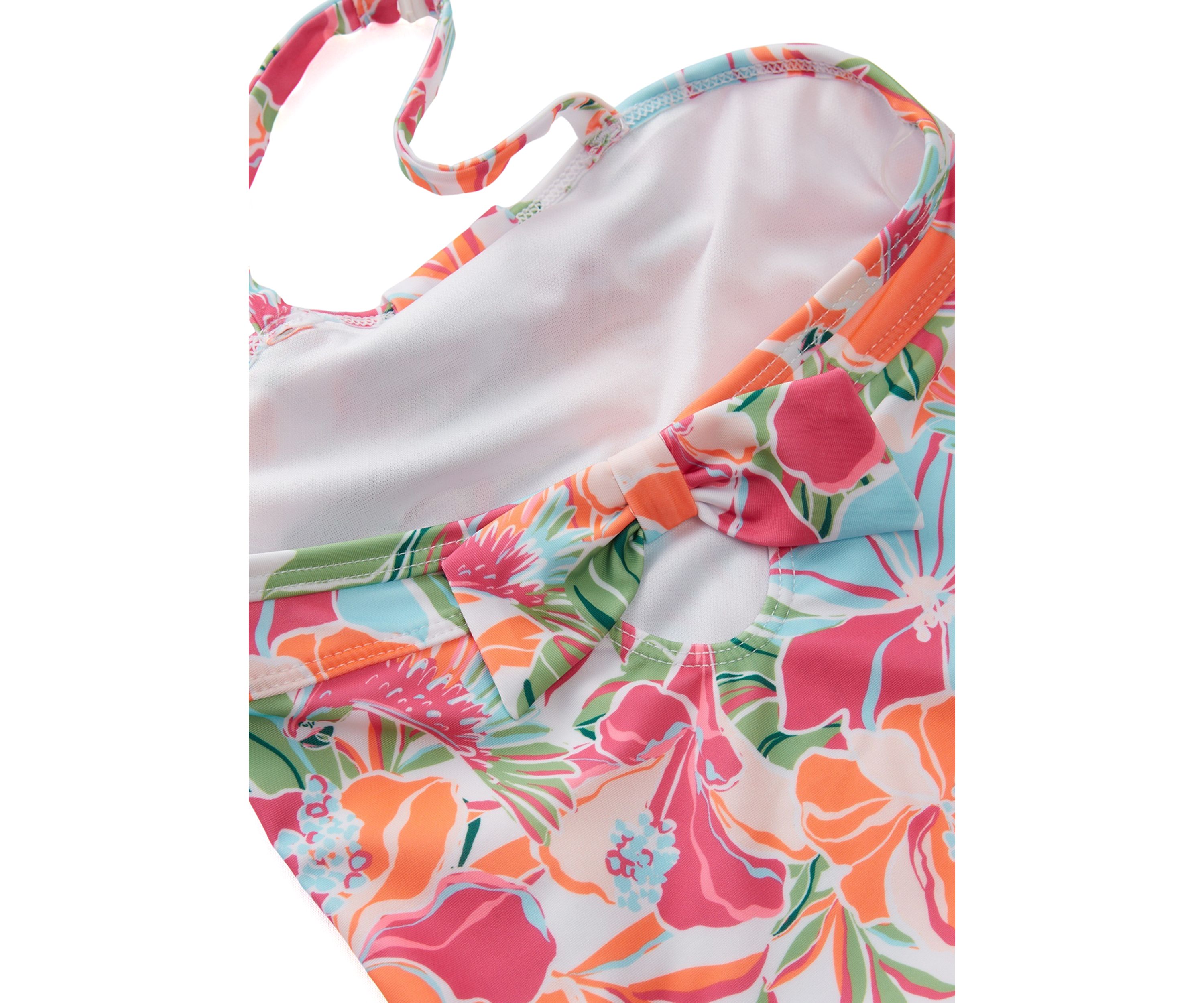 Toddler Girls Tropical Printed One Piece Swimsuit