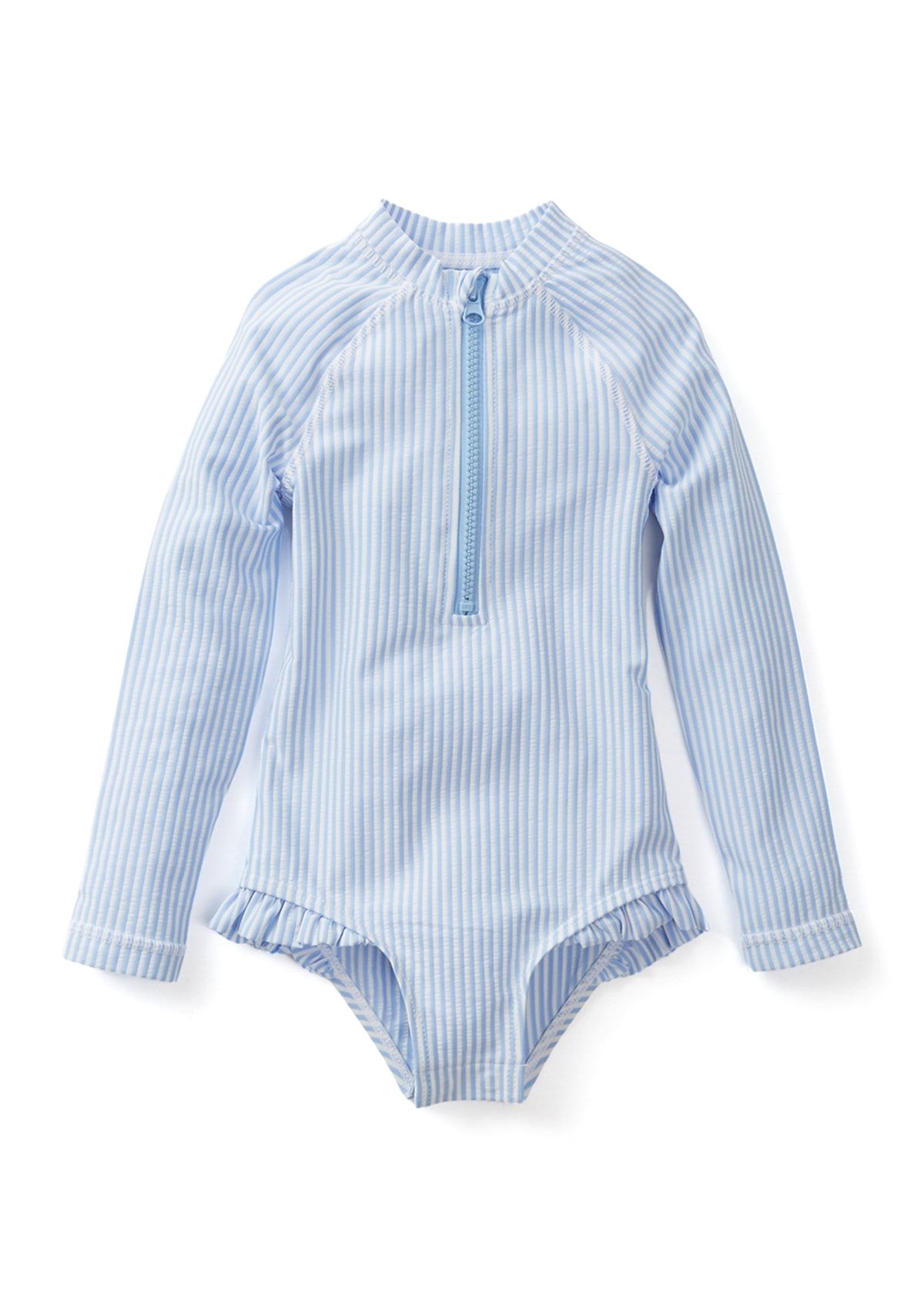 Toddler Girls Seersucker Stripe Rashguard