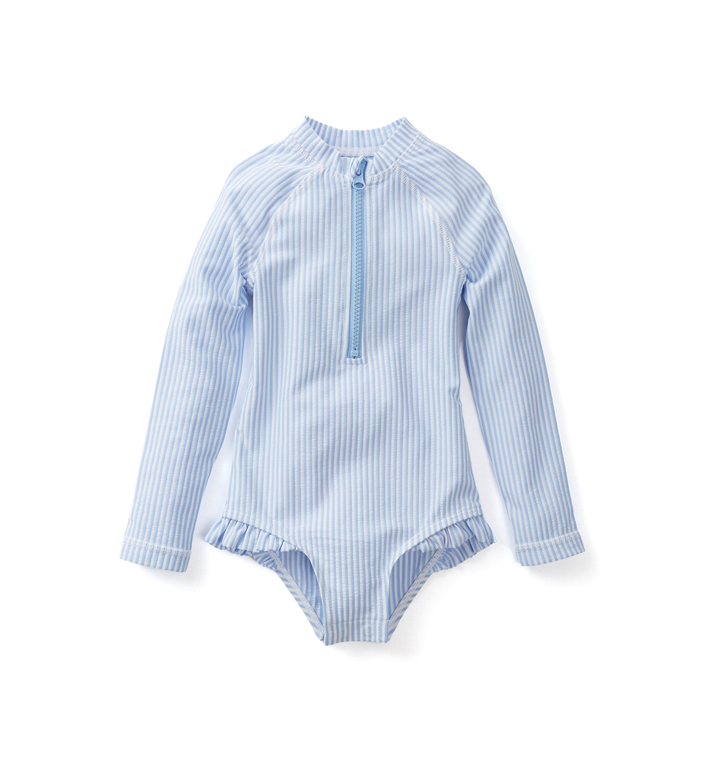 Toddler Girls Seersucker Stripe Rashguard