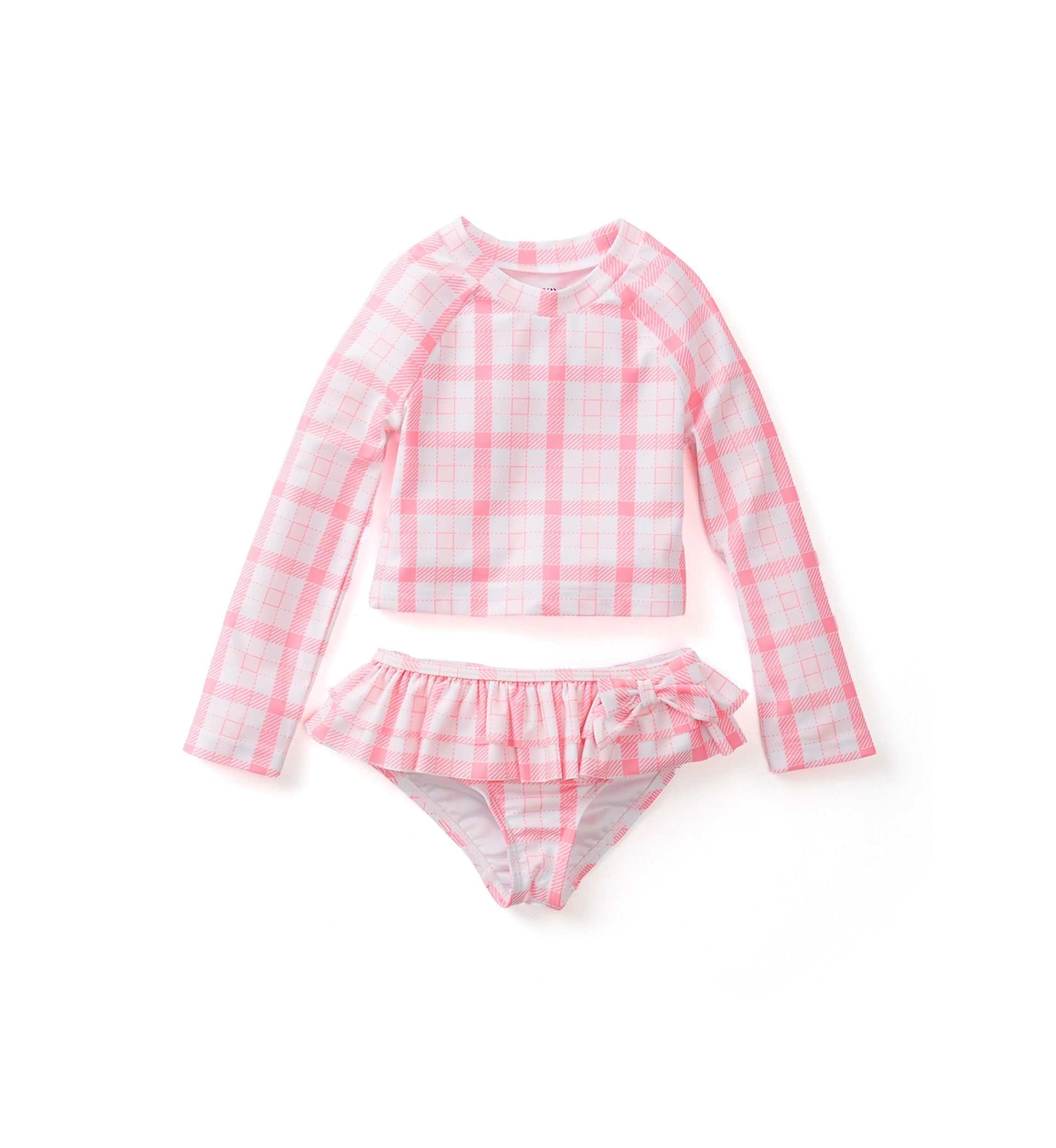 Toddler Girls 2 Piece Printed Rash Guard 