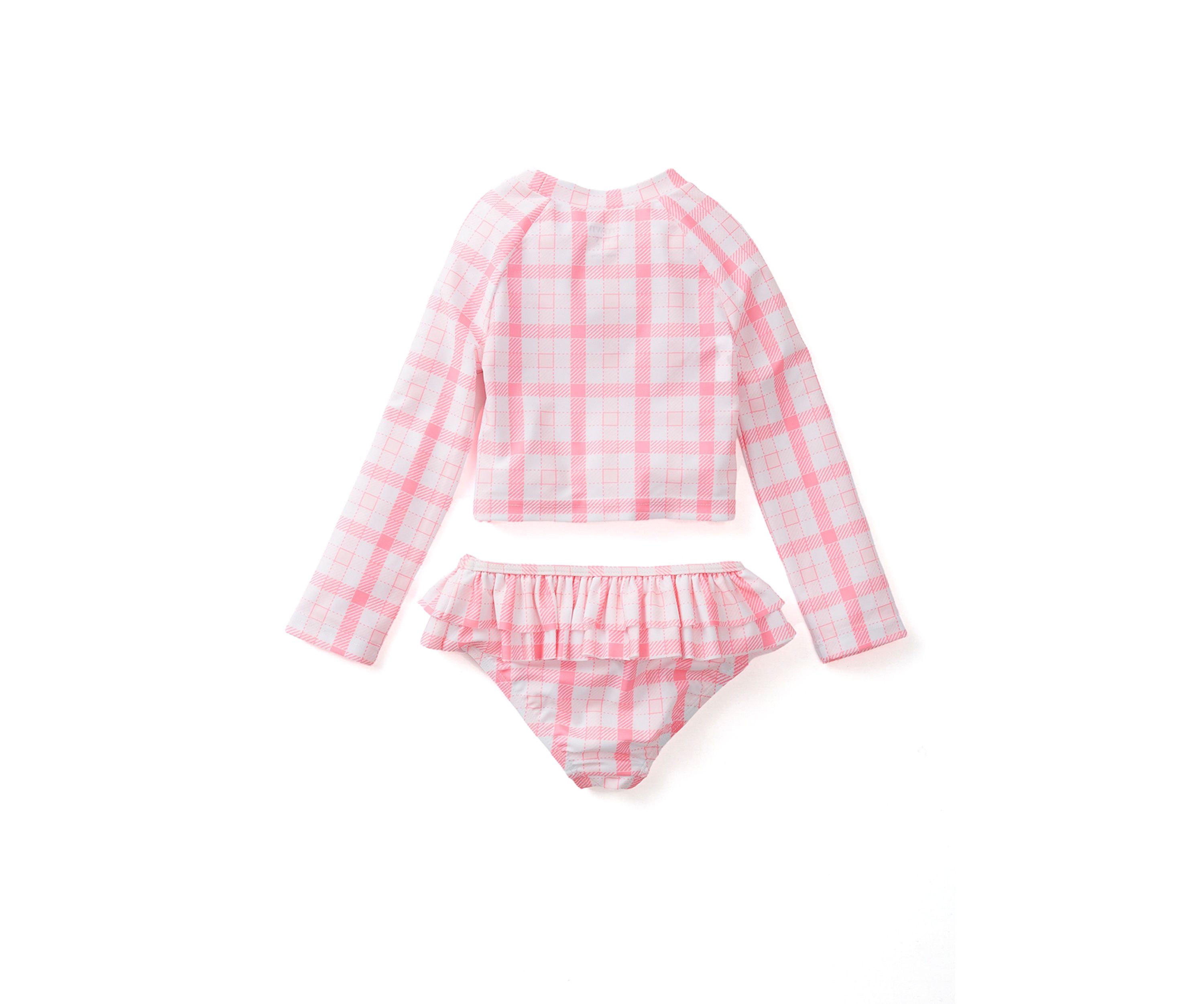 Toddler Girls 2 Piece Printed Rash Guard 