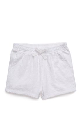 Lightning Bug Baby Girls Eyelet Bow Shorts | belk