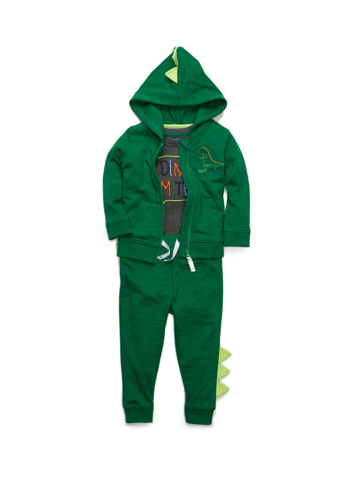Baby Boys Dino Hoodie Set