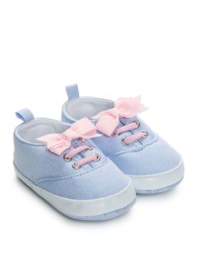 Crown & Ivy™ Baby Girls Blue Bow Blue Shoe | belk