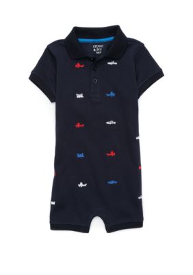 polo romper baby boy