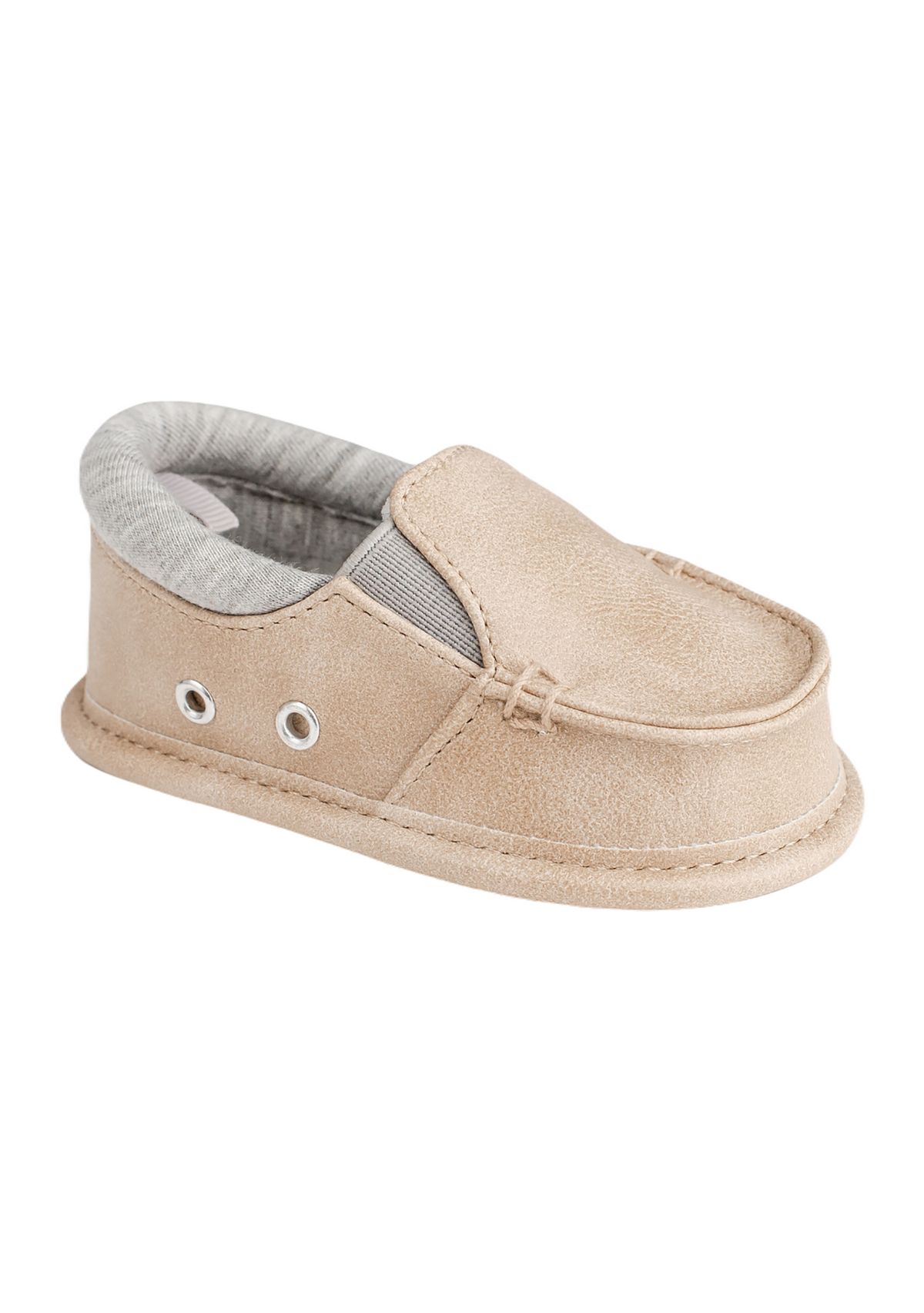 Baby Boys Tan Slip On Shoes