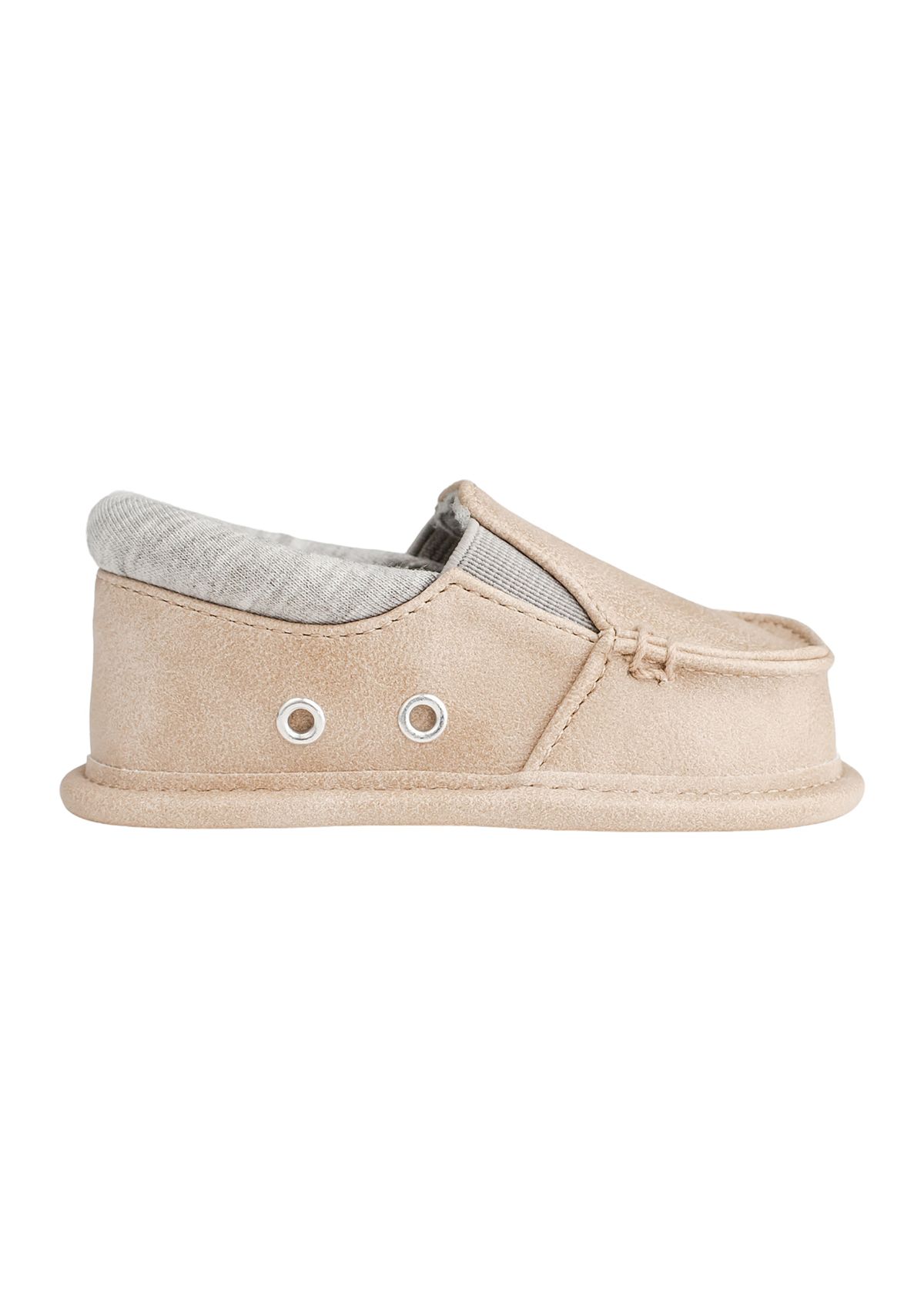 Baby Boys Tan Slip On Shoes