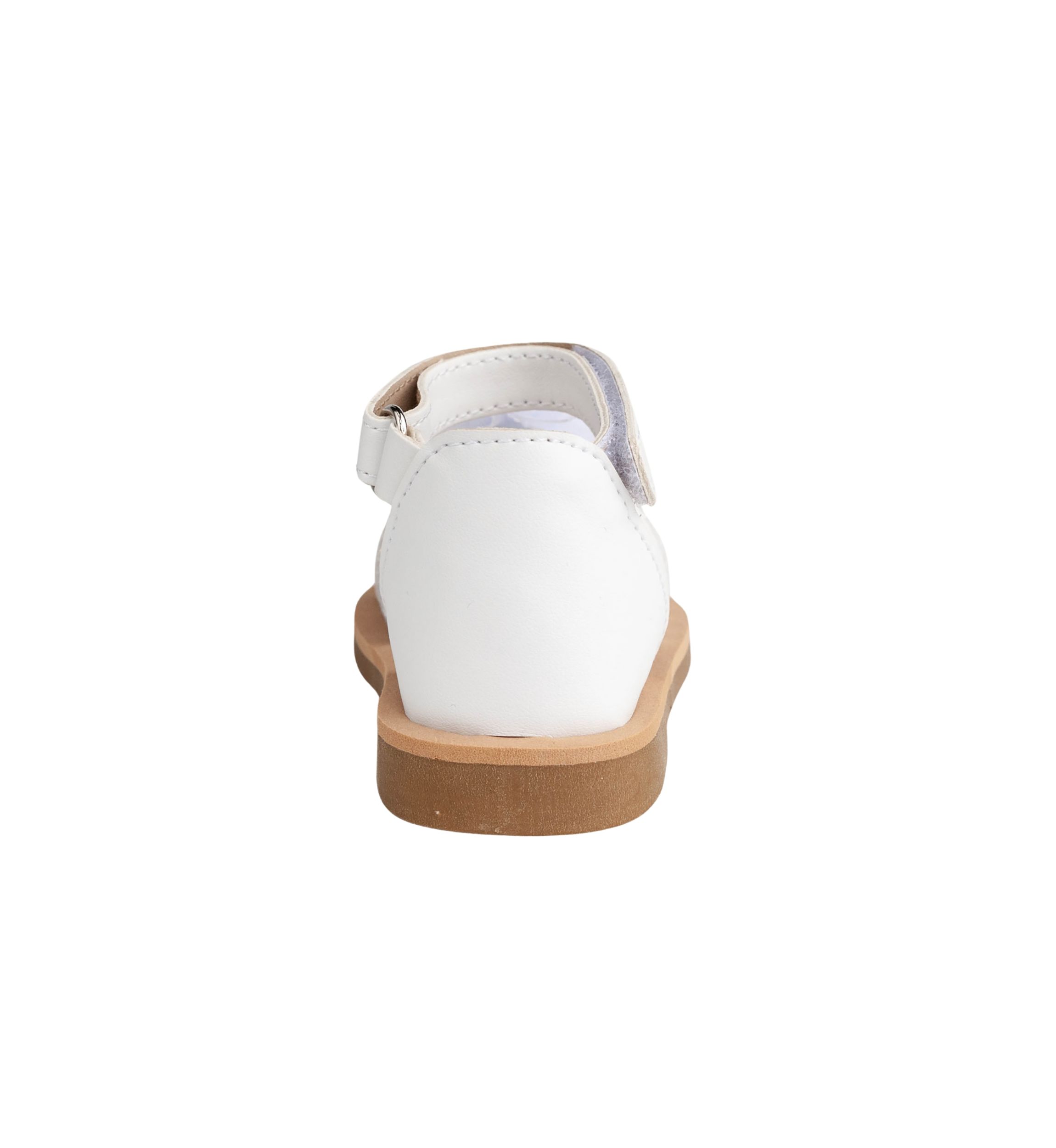 Toddler Girls Alexis White Floral Glitter Sandals