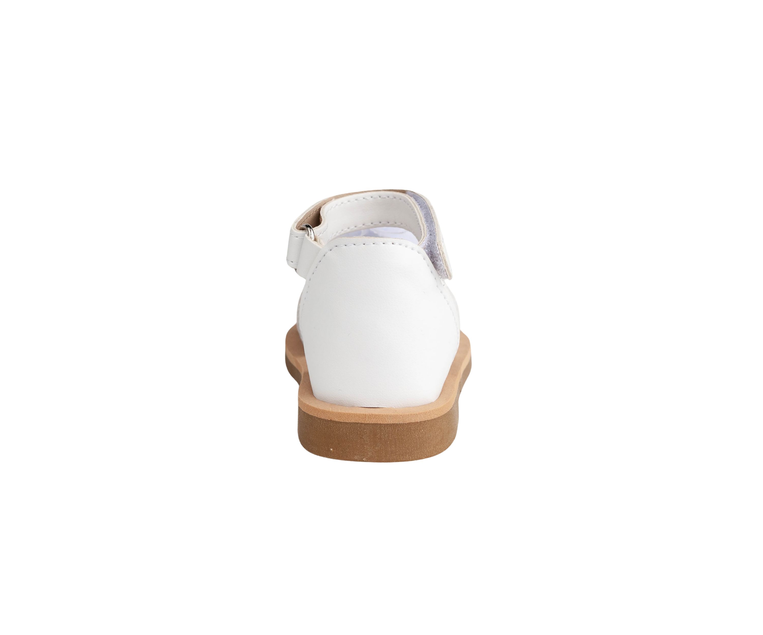 Toddler Girls Alexis White Floral Glitter Sandals